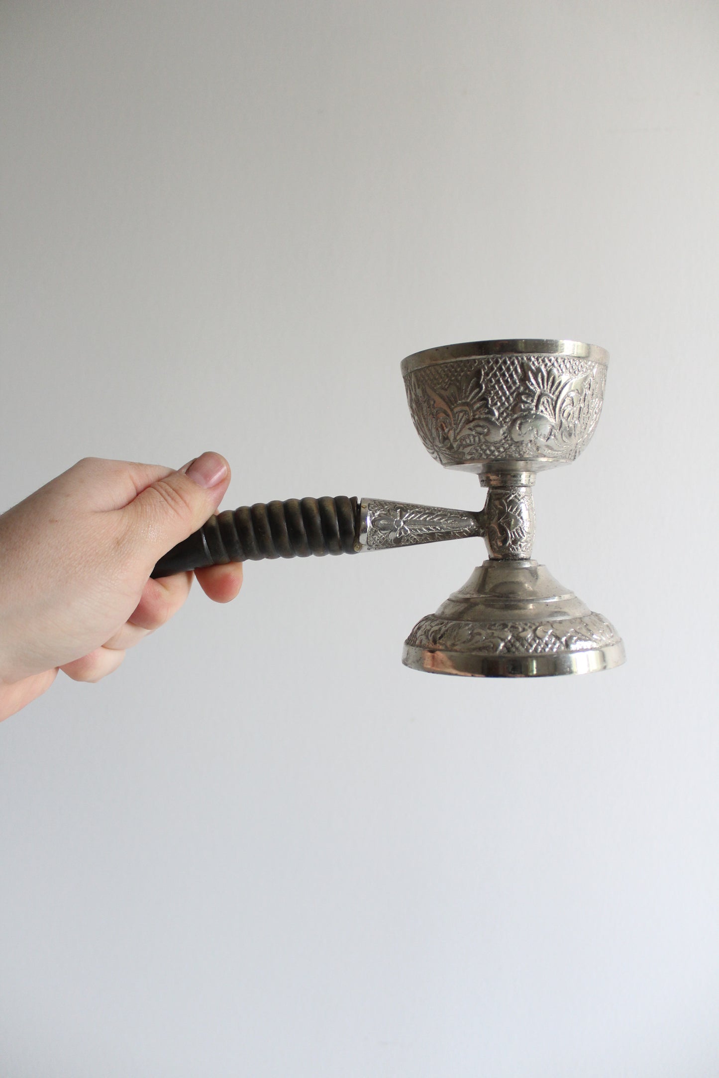North Indian Mubkhar with Natural Horn Handle