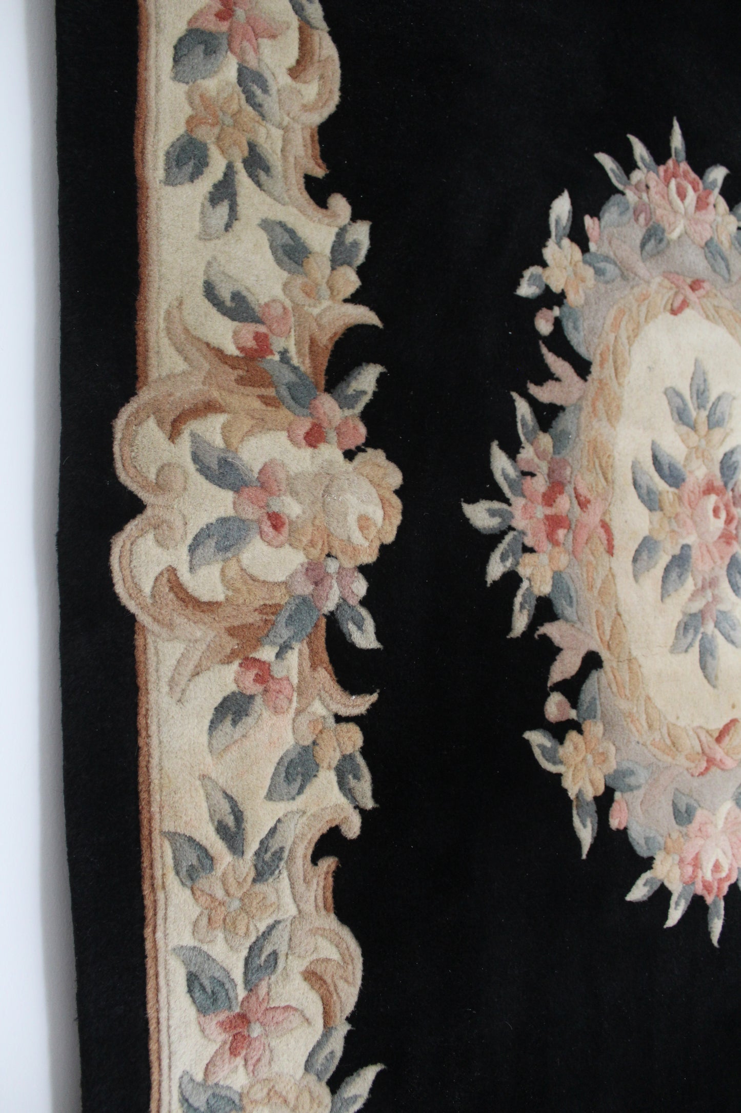 1980s Vintage Chinese Handmade Carpet