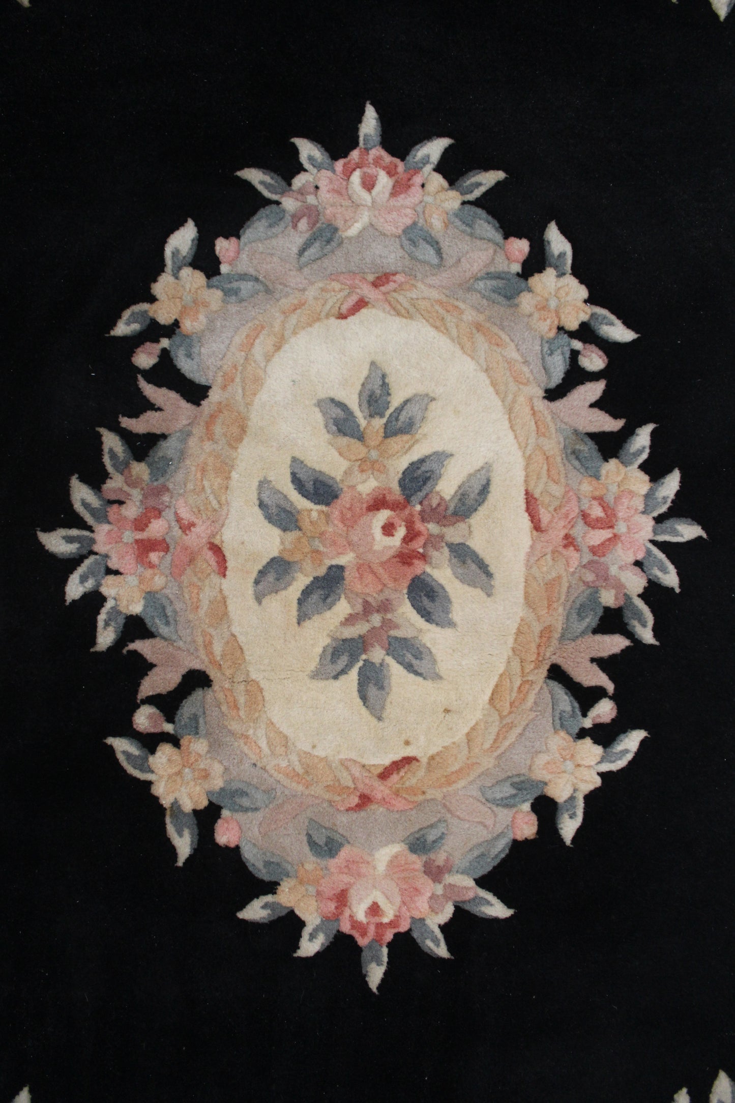 1980s Vintage Chinese Handmade Carpet