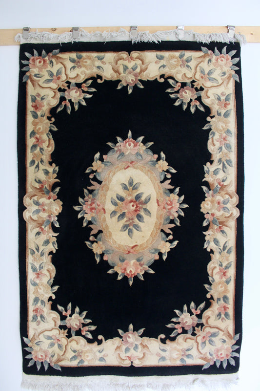 1980s Vintage Chinese Handmade Carpet