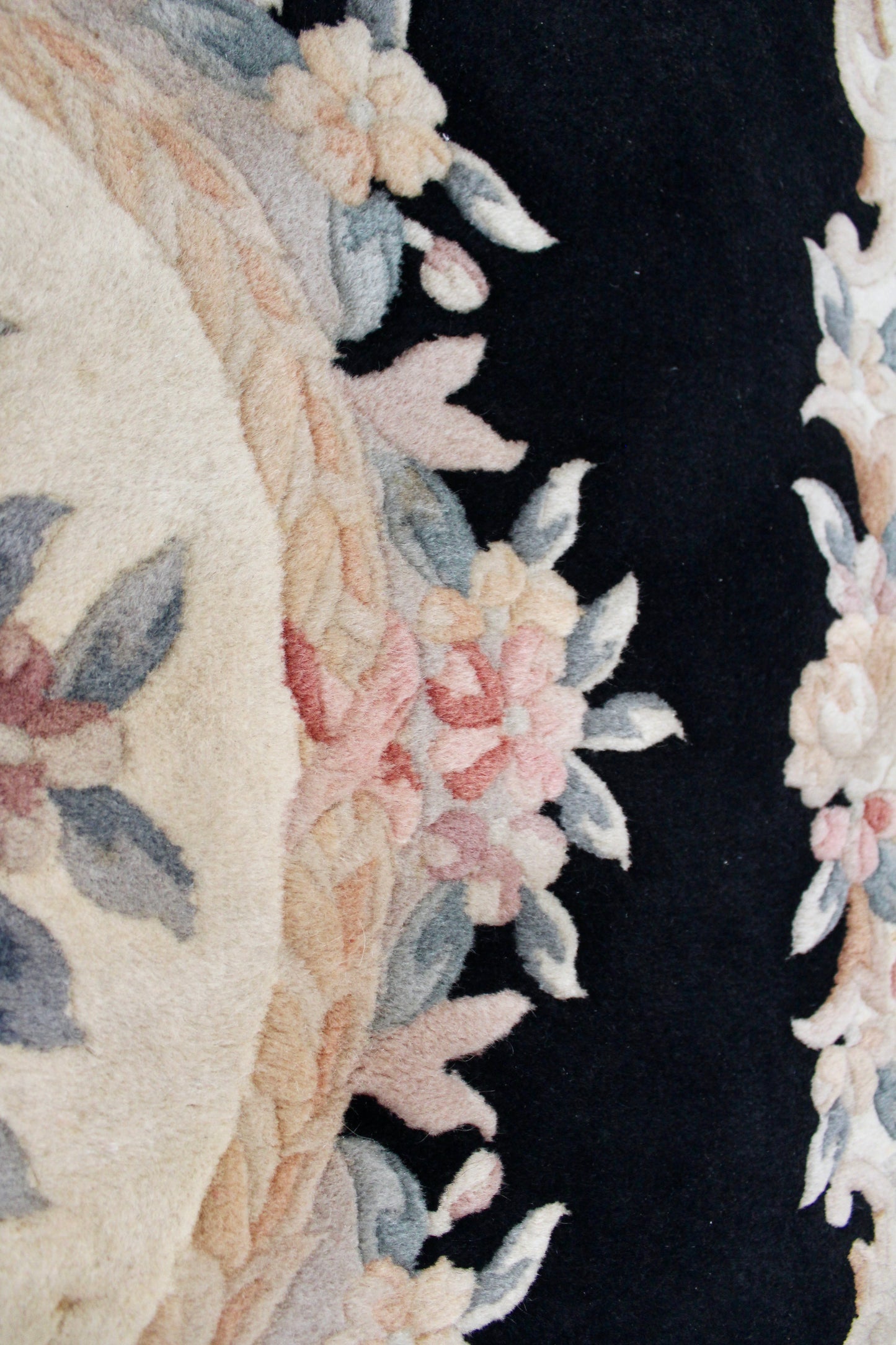 1980s Vintage Chinese Handmade Carpet