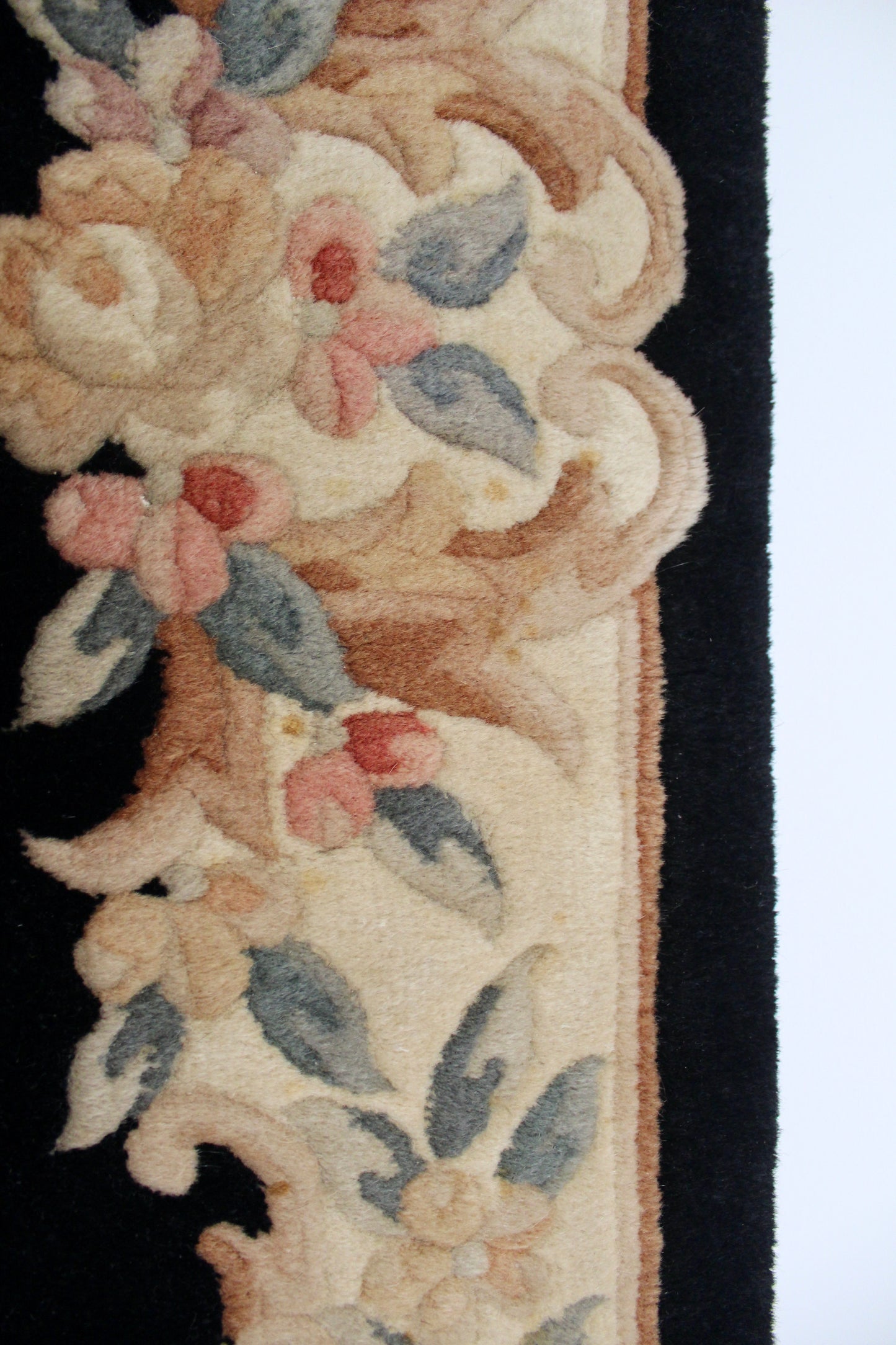 1980s Vintage Chinese Handmade Carpet