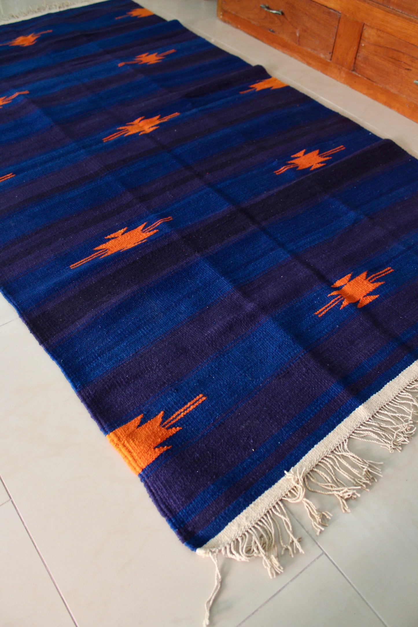 Handwoven Indian Cotton Kilim 107x183