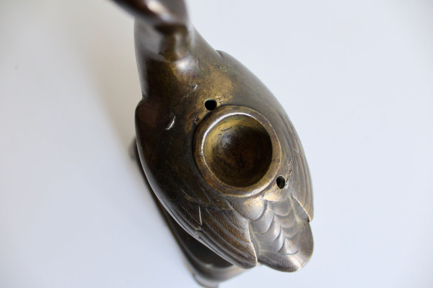 Japanese Meiji Period Bronze Duck Incense Burner/Mubkhar
