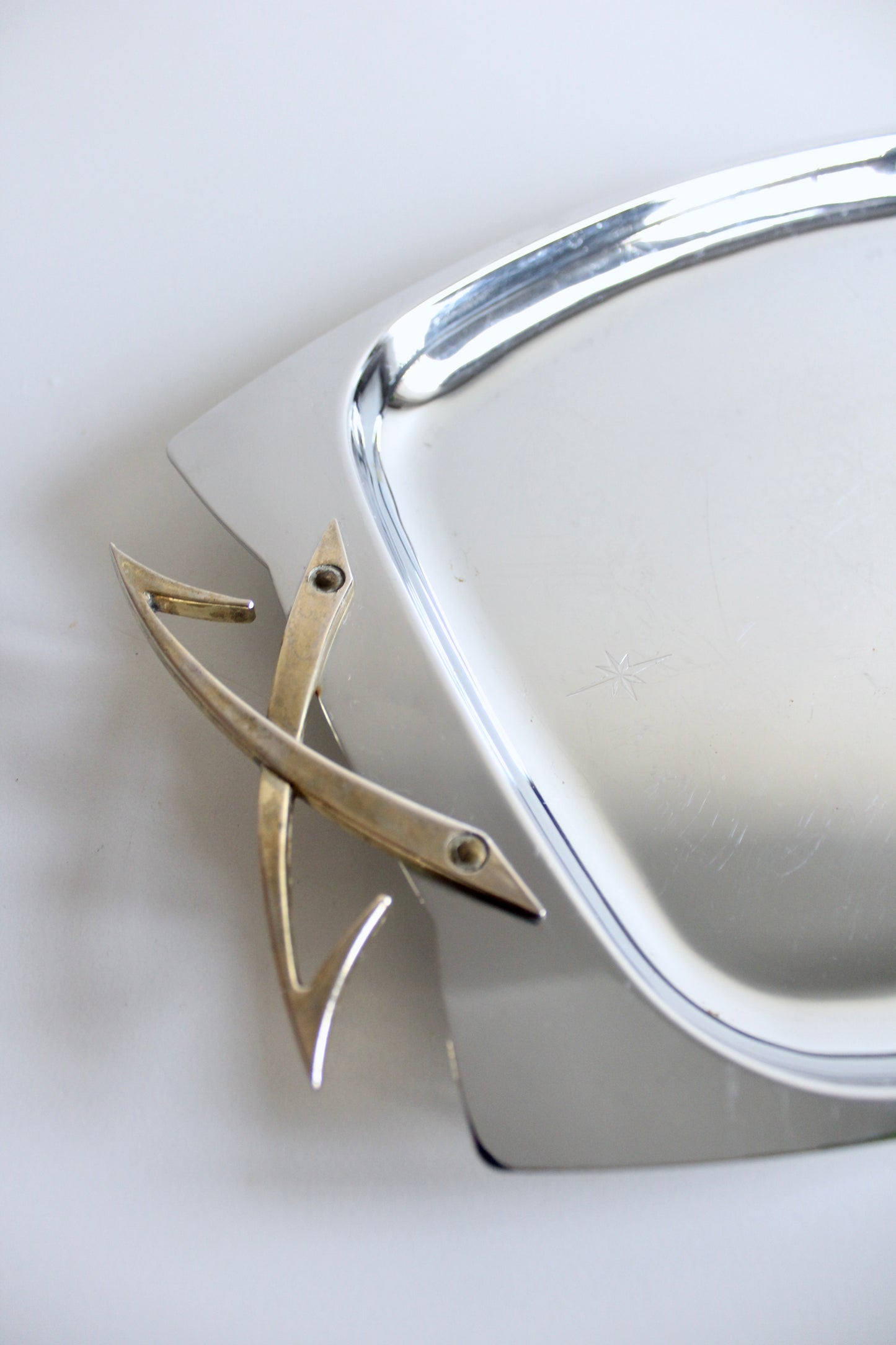 1950's Retro Kromex American Stainless steel Serving Tray