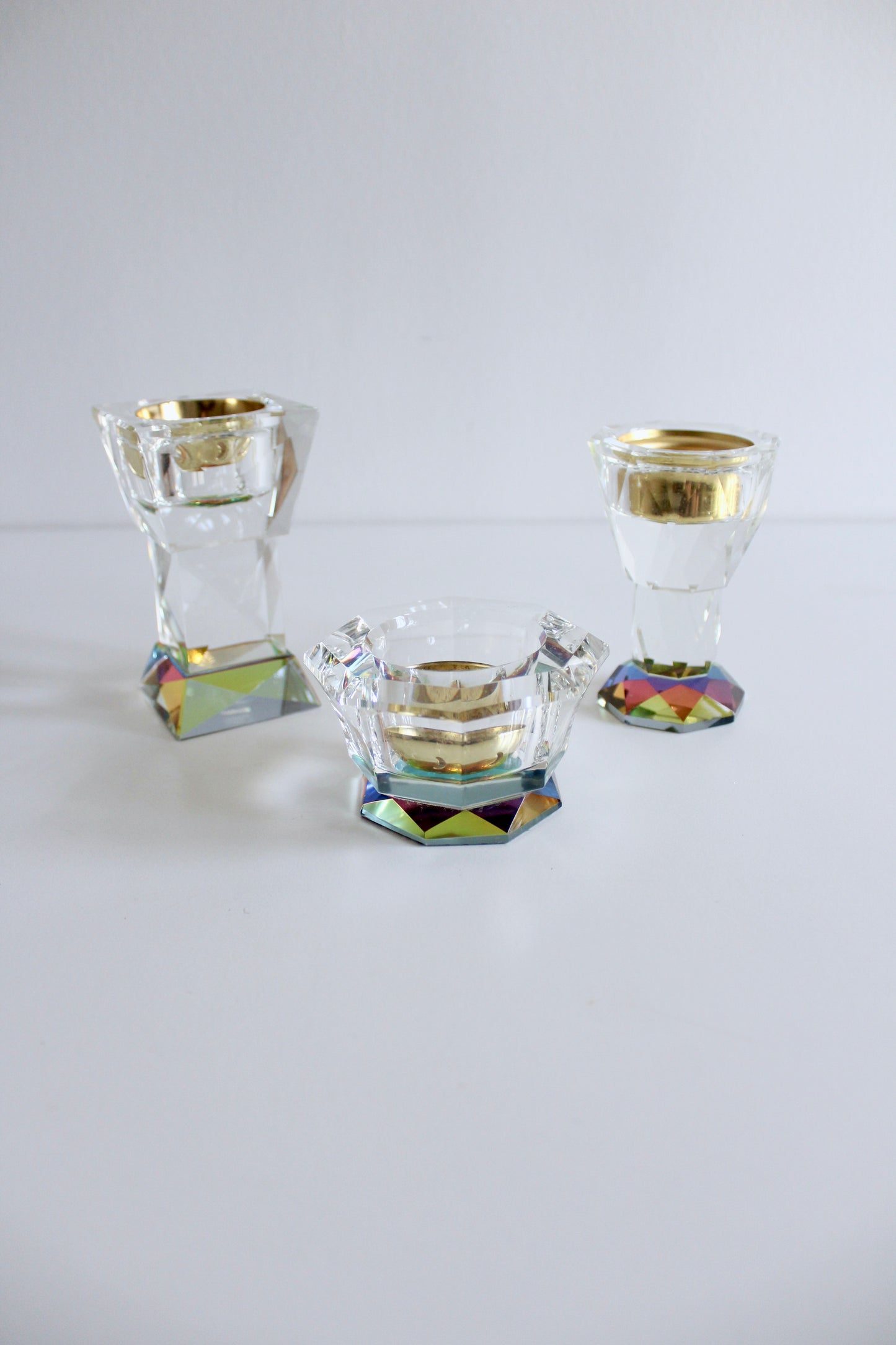 Vintage Glass Jewel Toned Mubkhars