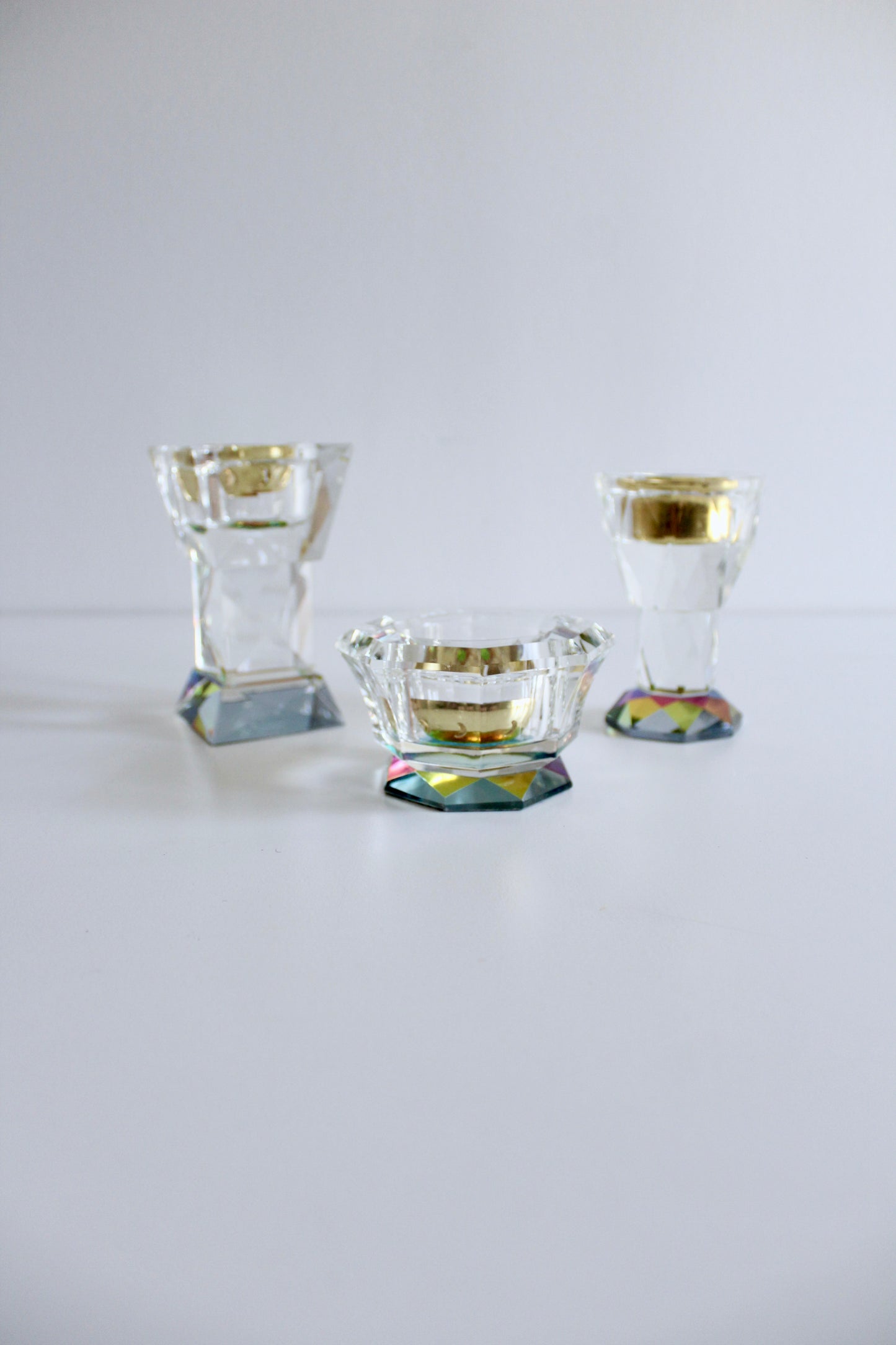 Vintage Glass Jewel Toned Mubkhars