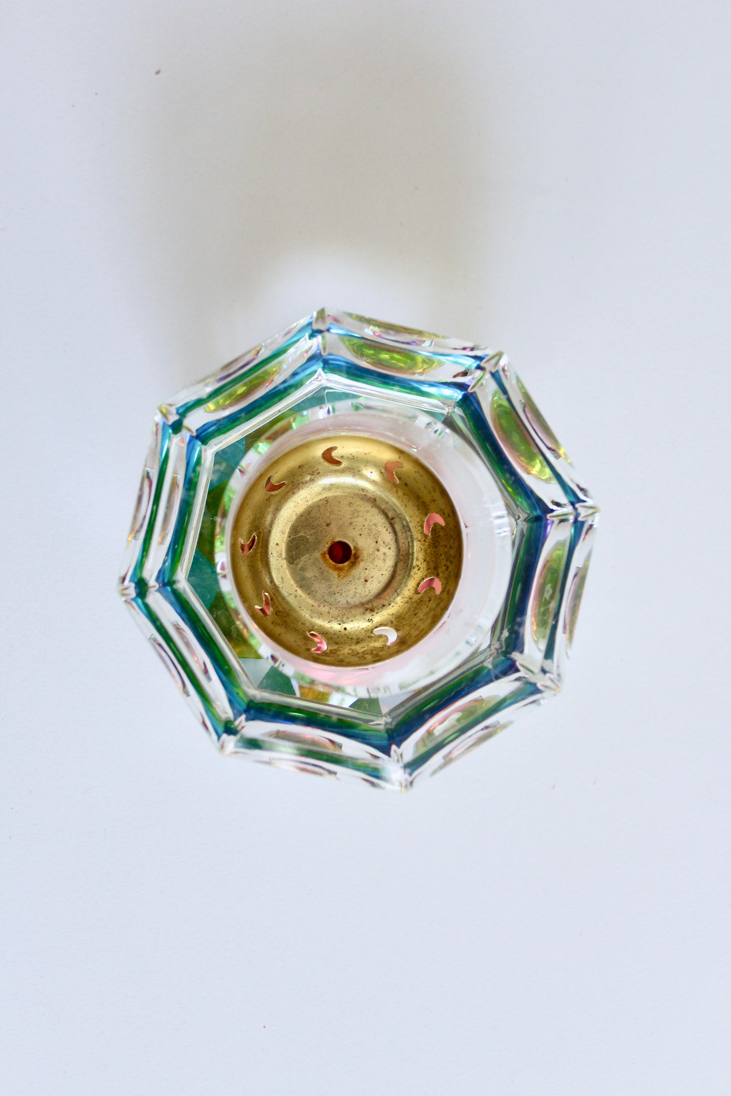 Vintage Glass Jewel Toned Mubkhars