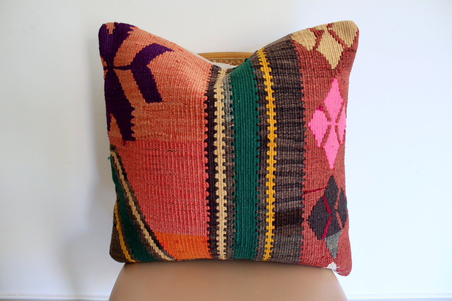 Vintage Turkish Kilim Pillow 1 - 50x50cm