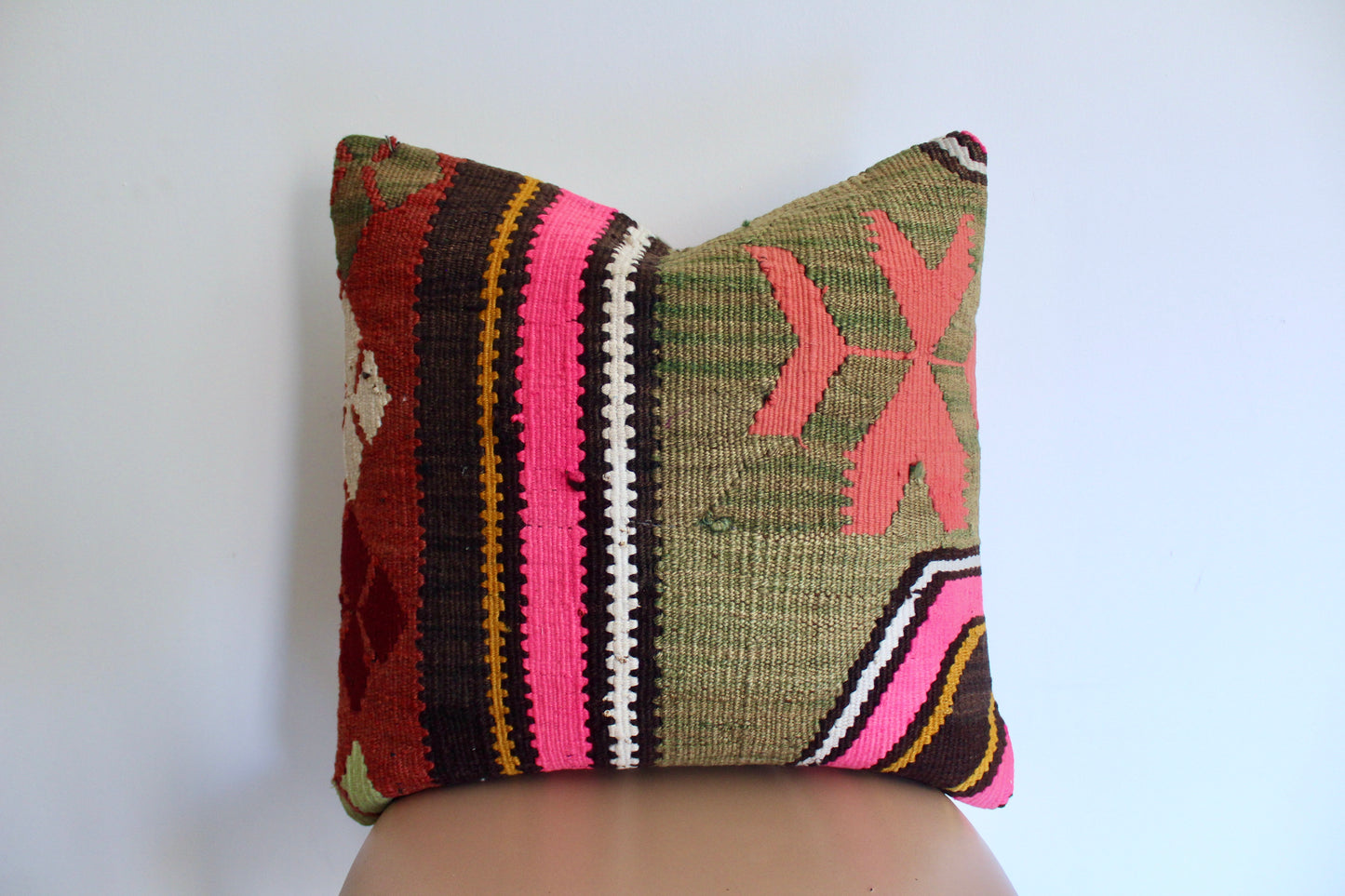 Vintage Turkish Kilim Pillow 3 - 50x50cm