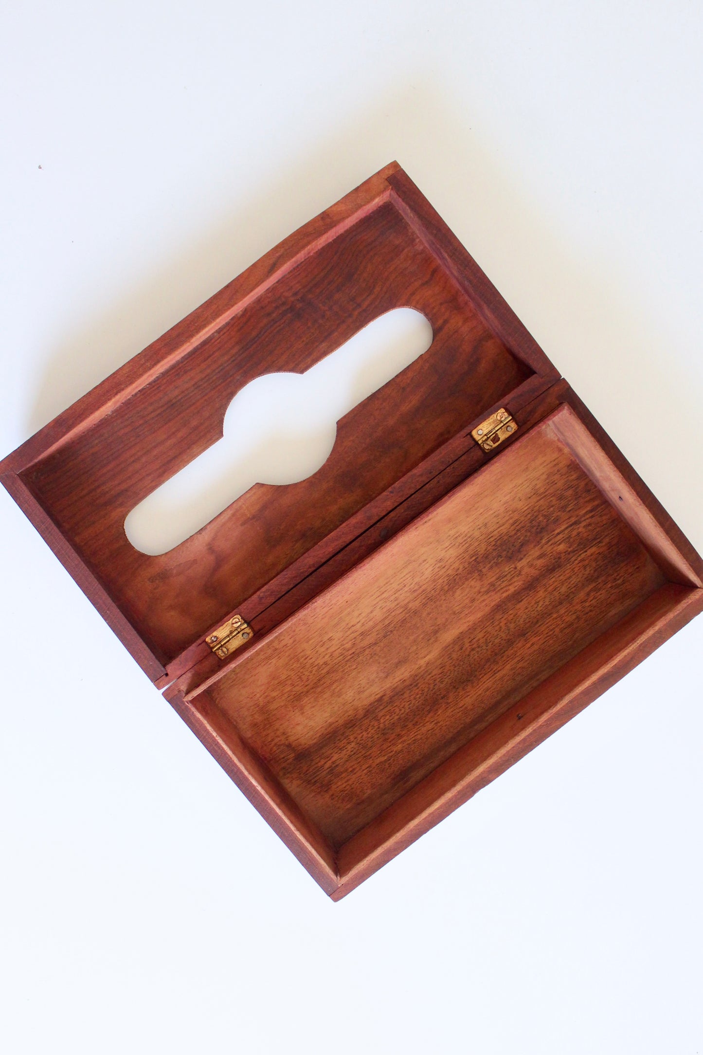 Vintage Indian Rosewood Tissue Box