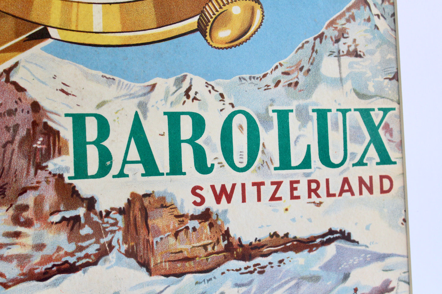 Late 1950s Vintage Swiss Watch Advertising Poster