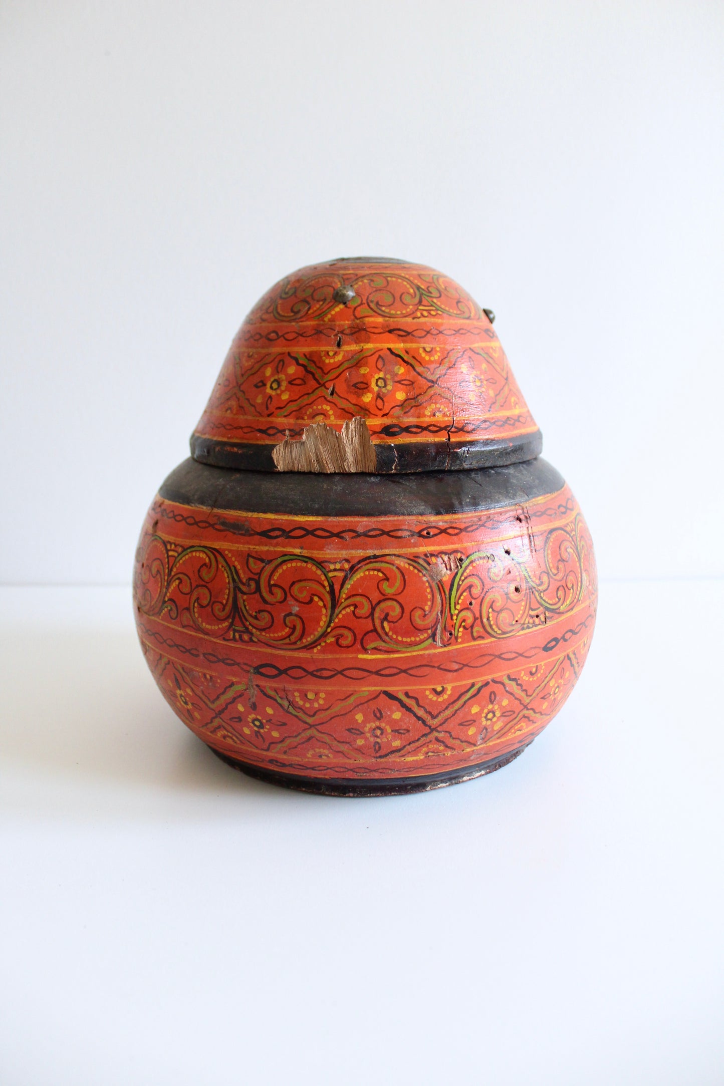 Vintage Handpainted "Cheppu" Jewelry Box