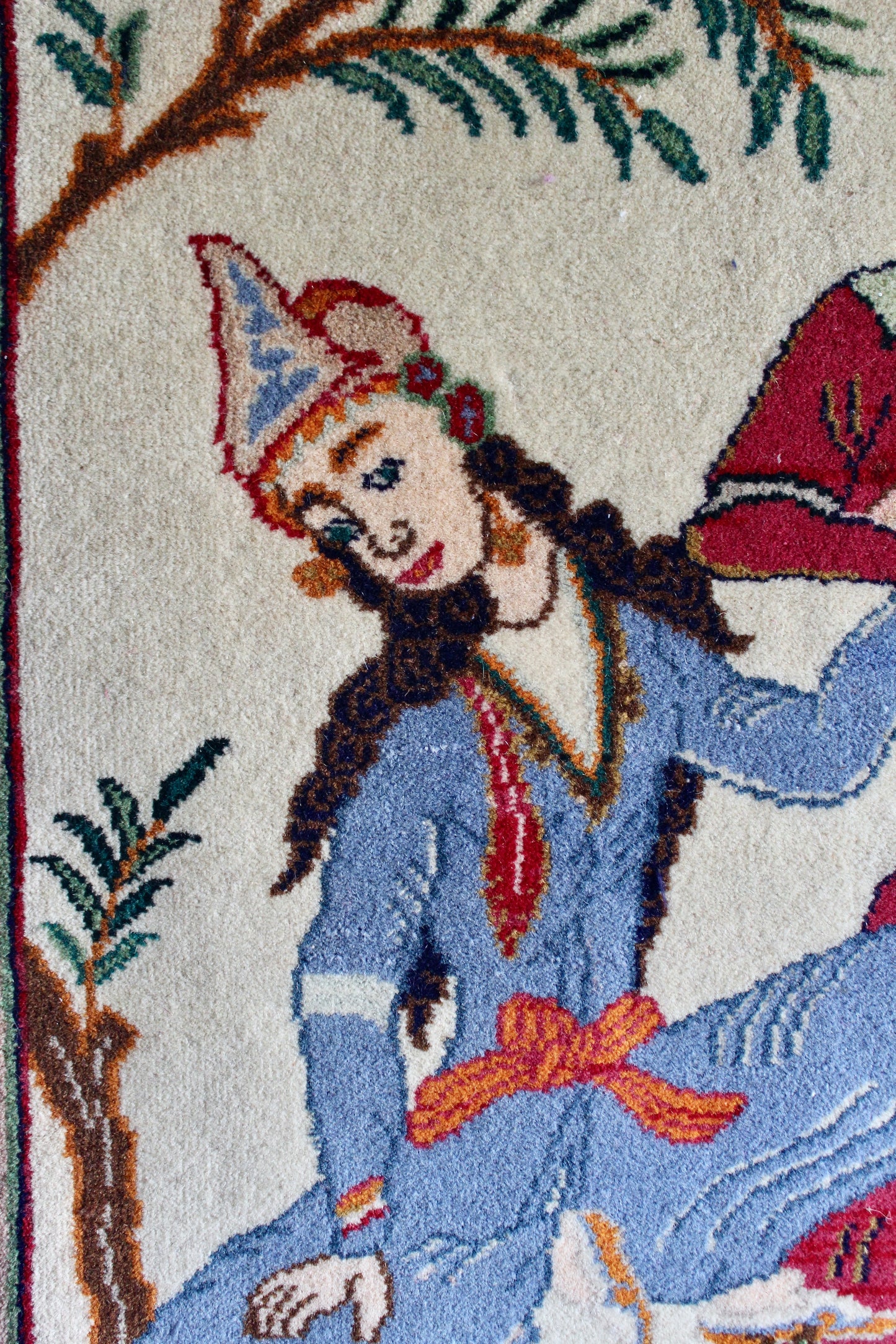 Handwoven Persian Pictorial Carpet