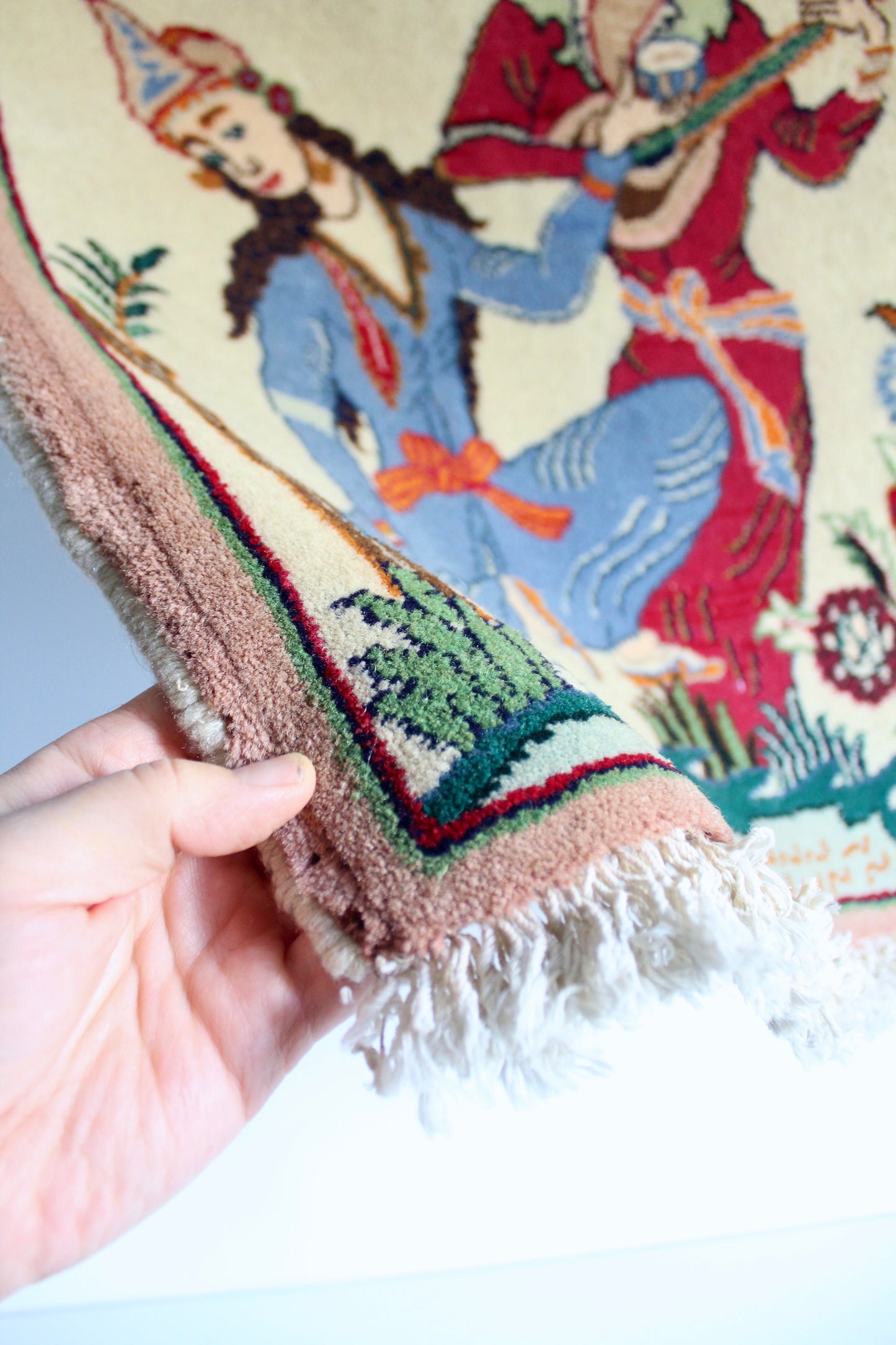 Handwoven Persian Pictorial Carpet