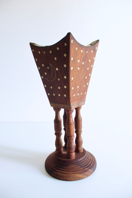 Rosewood and Brass Inlay Mubkhar