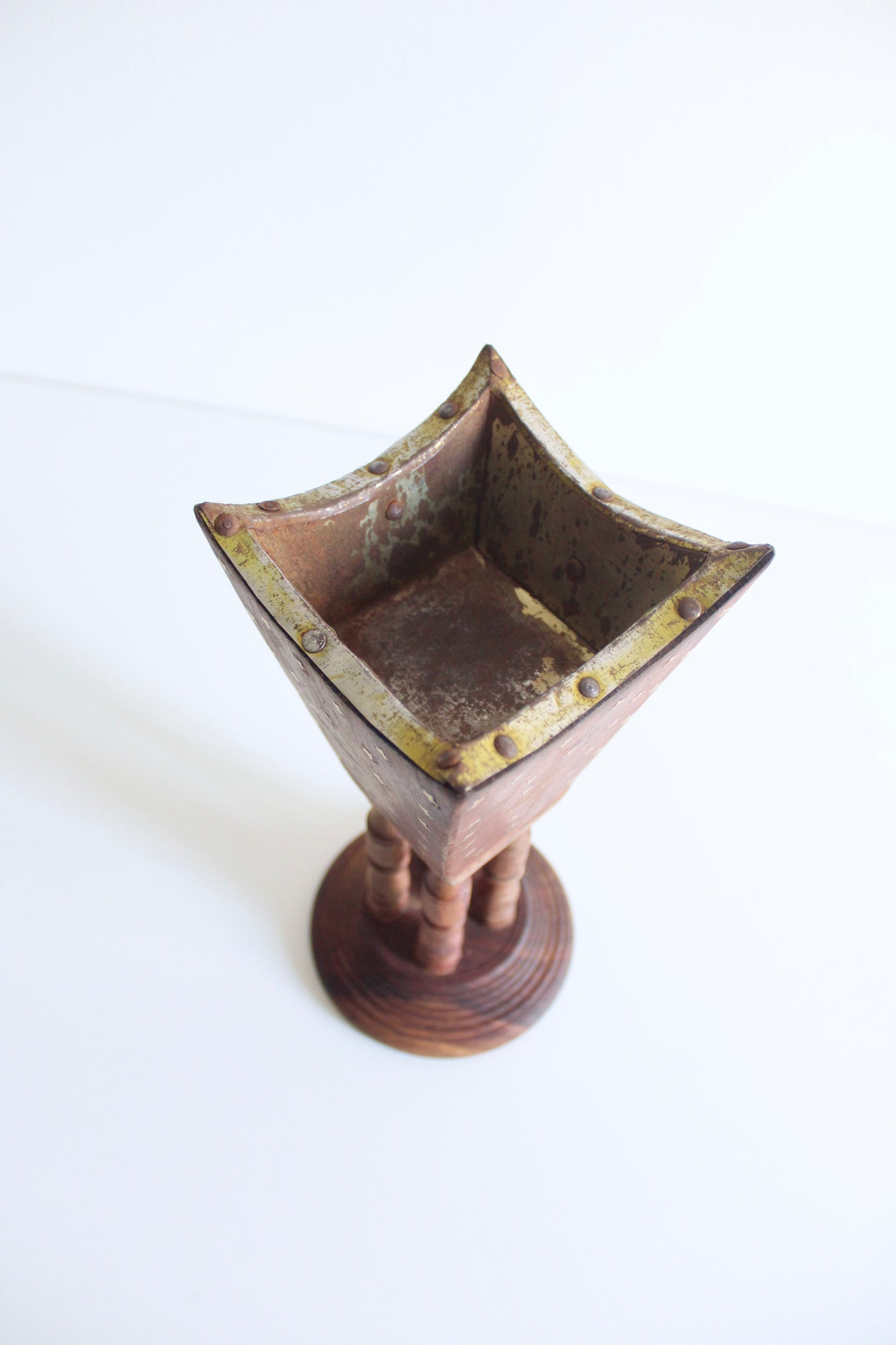 Rosewood and Brass Inlay Mubkhar