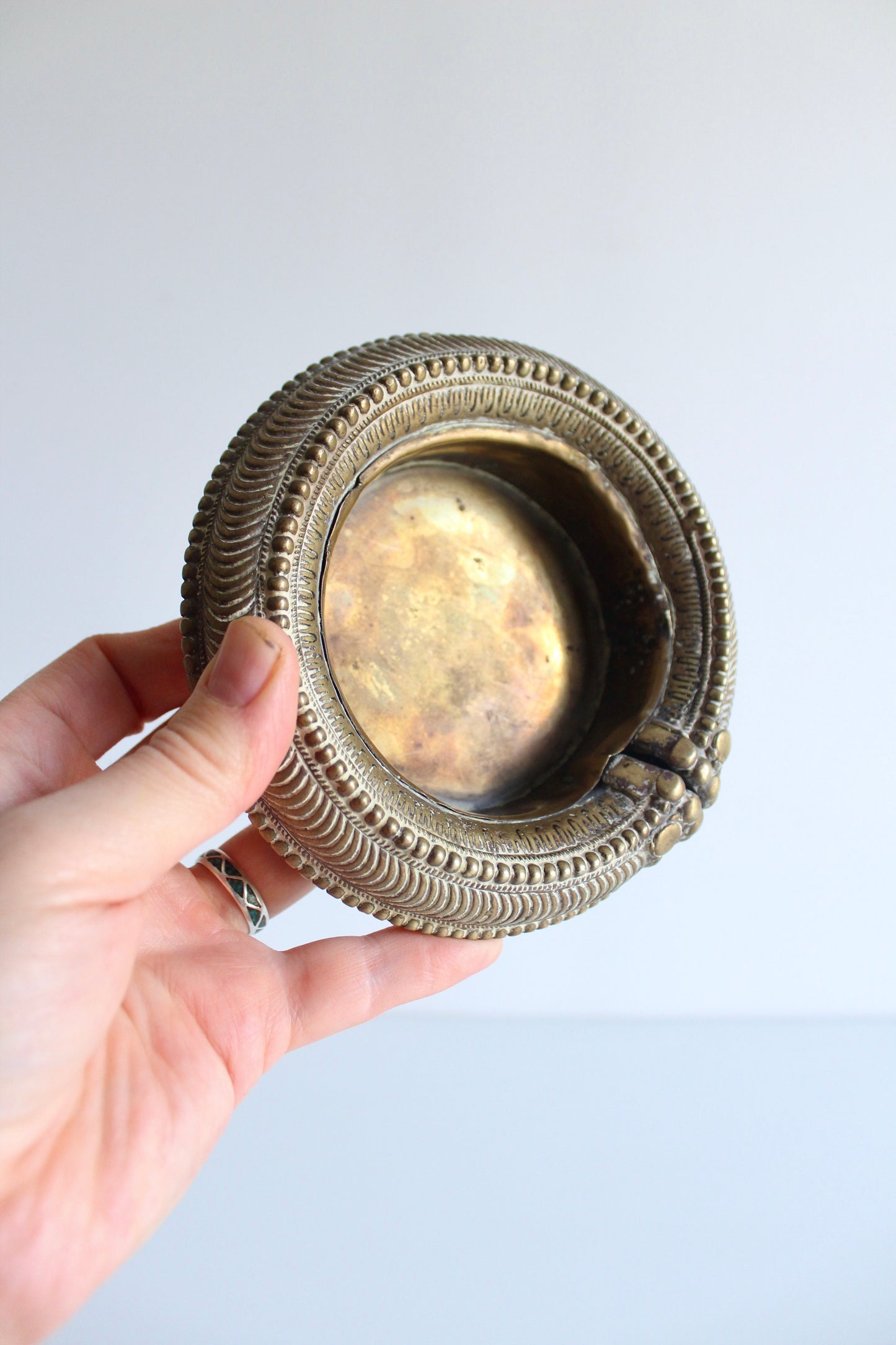 Vintage Indian Tribal Anklet Ashtray or Catch All