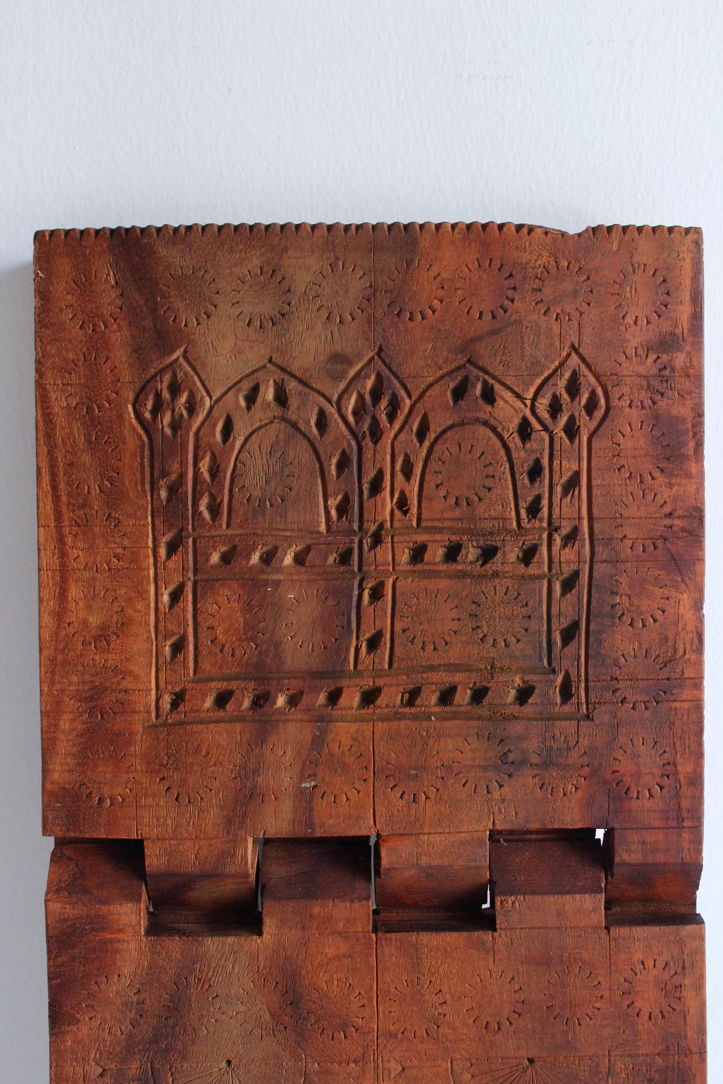 Vintage Hand-Carved Indian Rehal (Book Stand)