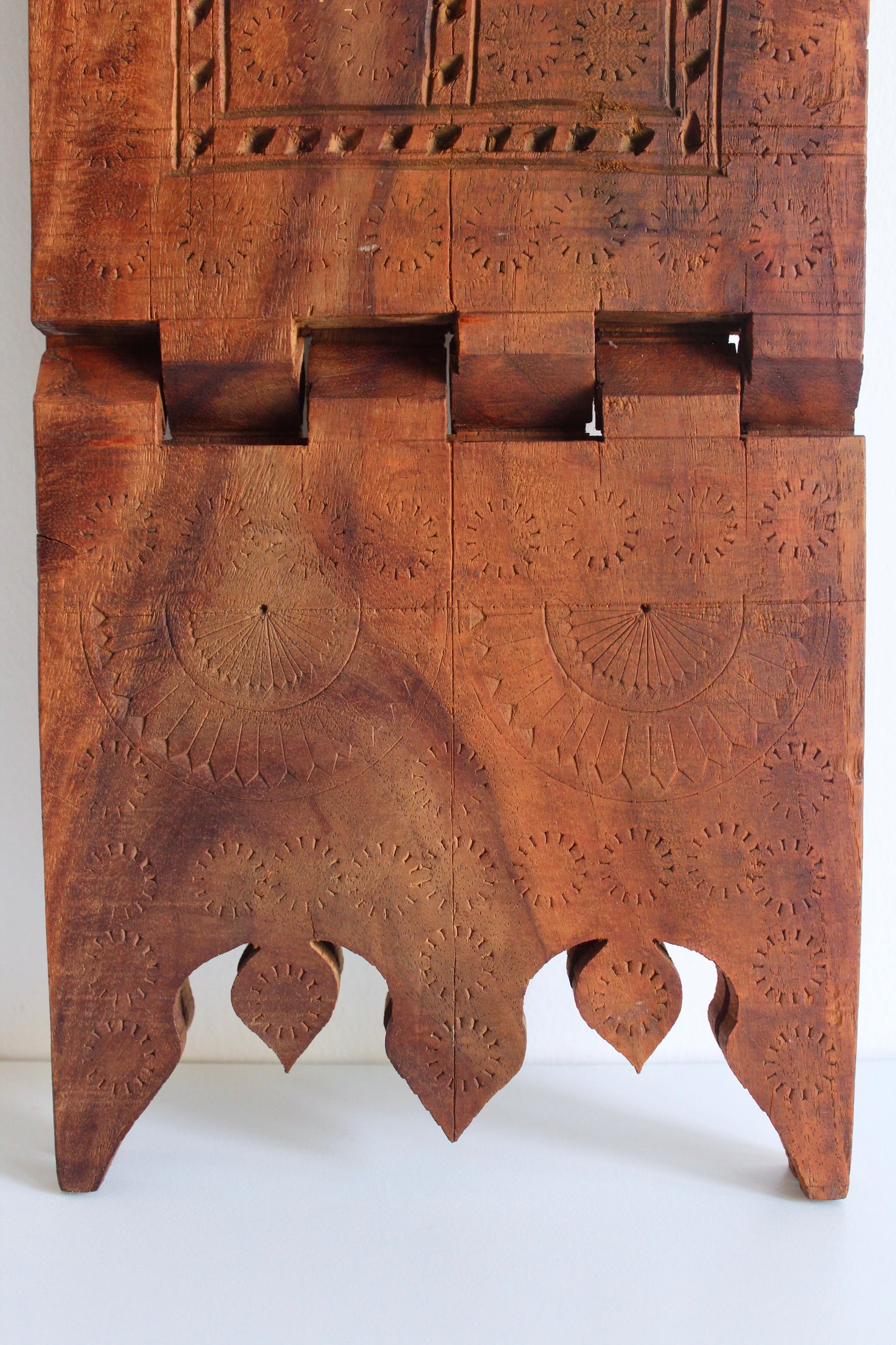 Vintage Hand-Carved Indian Rehal (Book Stand)