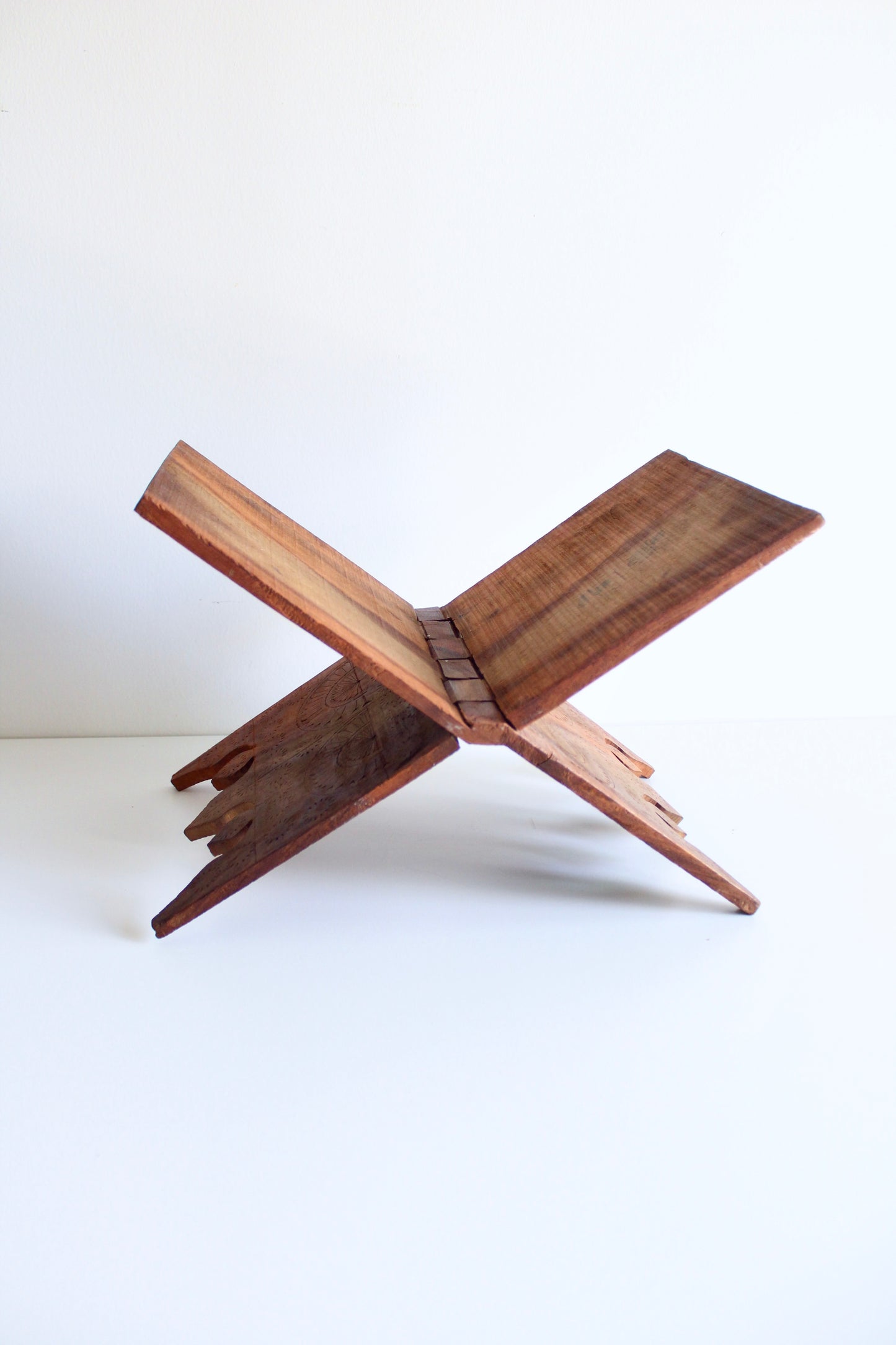 Vintage Hand-Carved Indian Rehal (Book Stand)