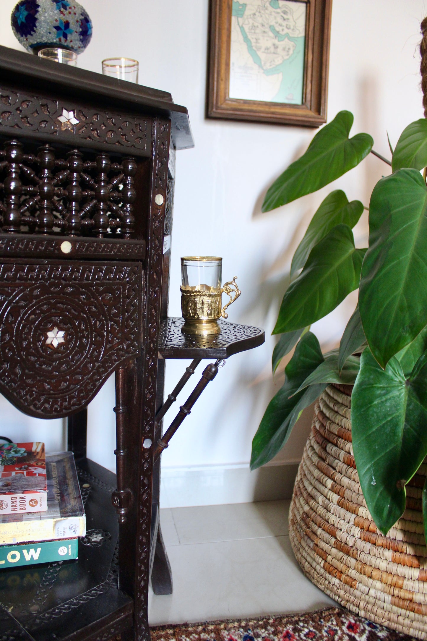 Vintage Mid Century Syrian Tea Table