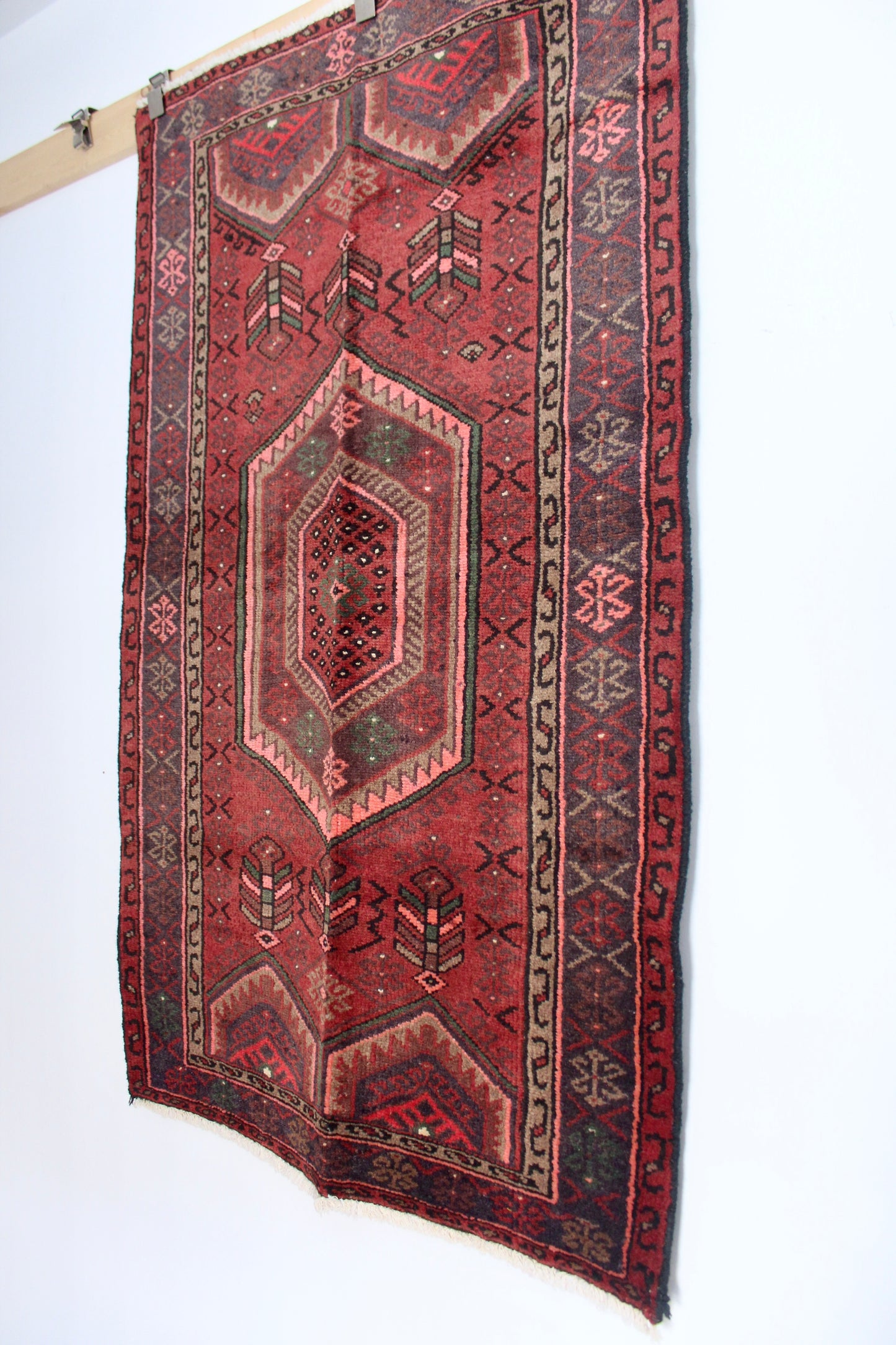 Vintage Kurdish Carpet - 91x157