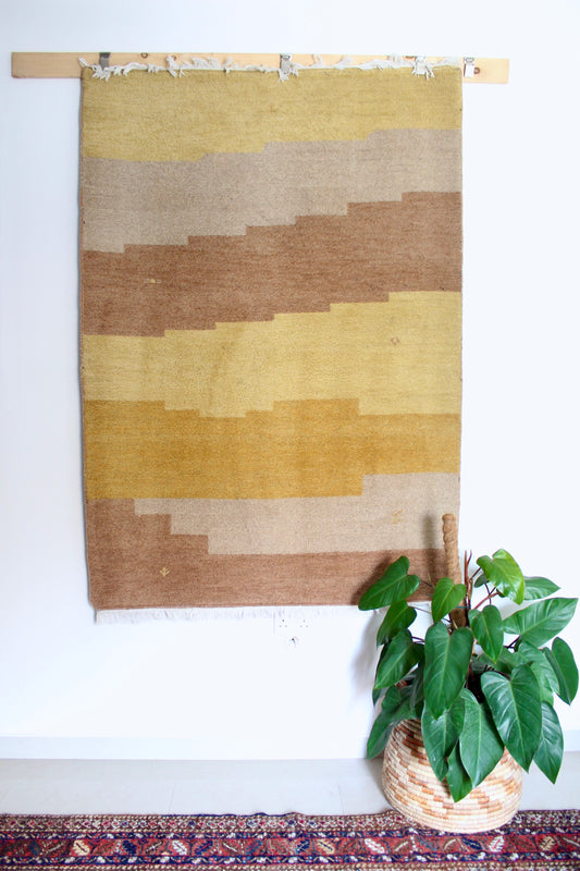 Vintage Persian Handwoven Gabbeh 140x205