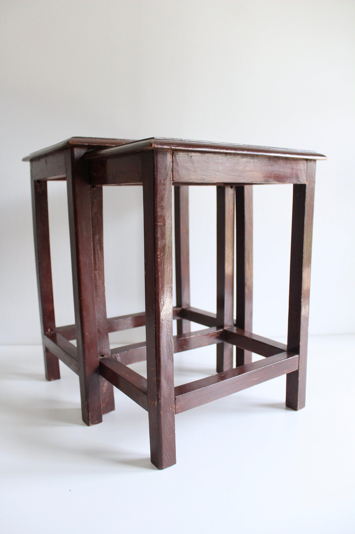 Vintage Indian Rosewood Side Tables