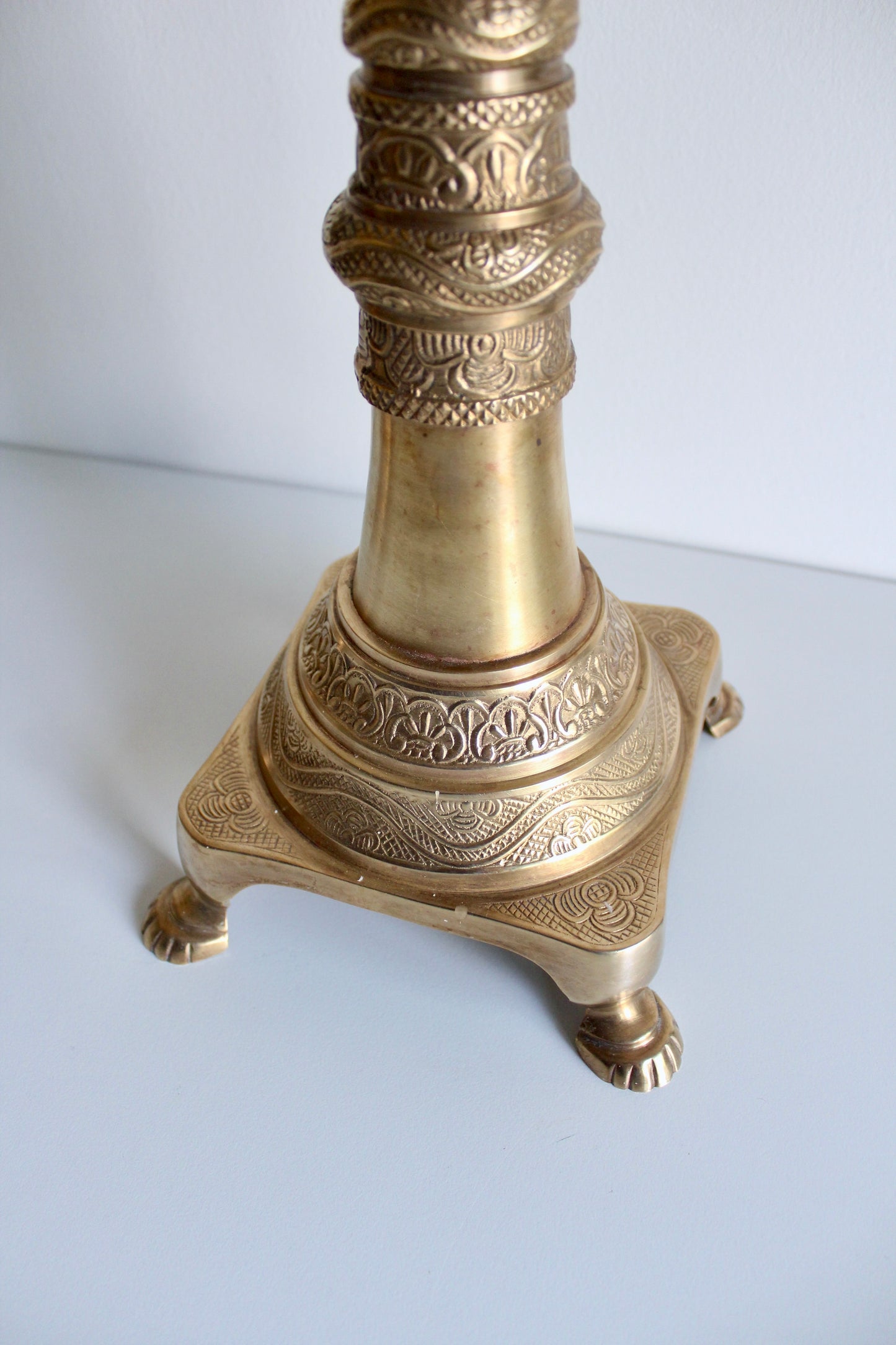XL Vintage Brass Candle Stands
