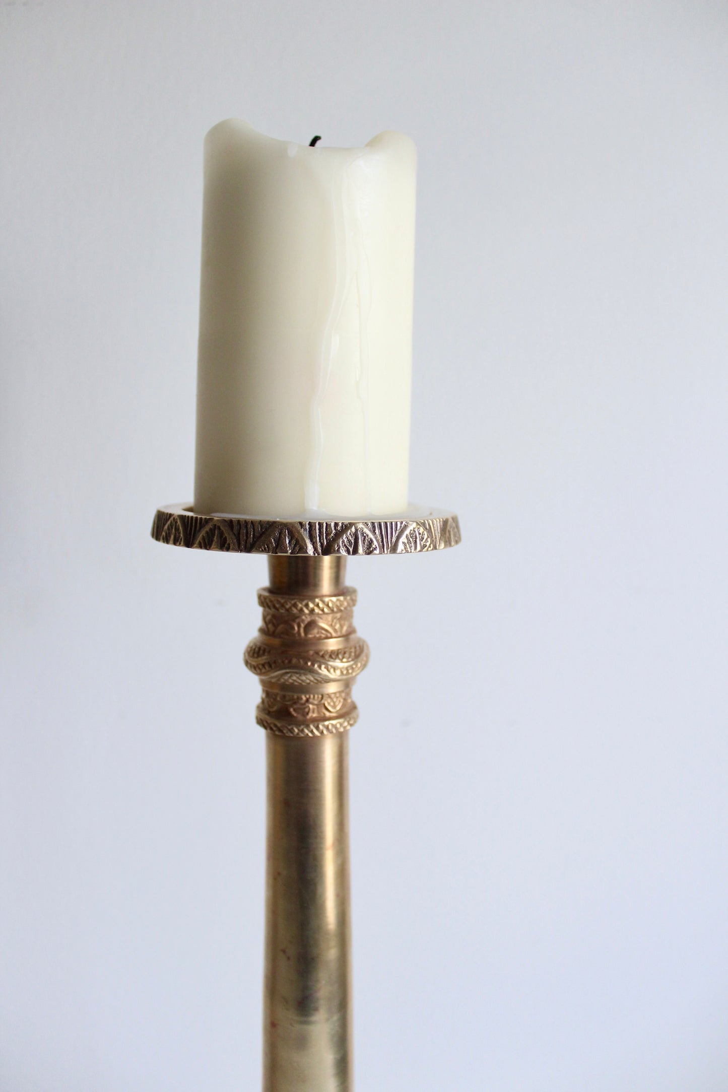 XL Vintage Brass Candle Stands