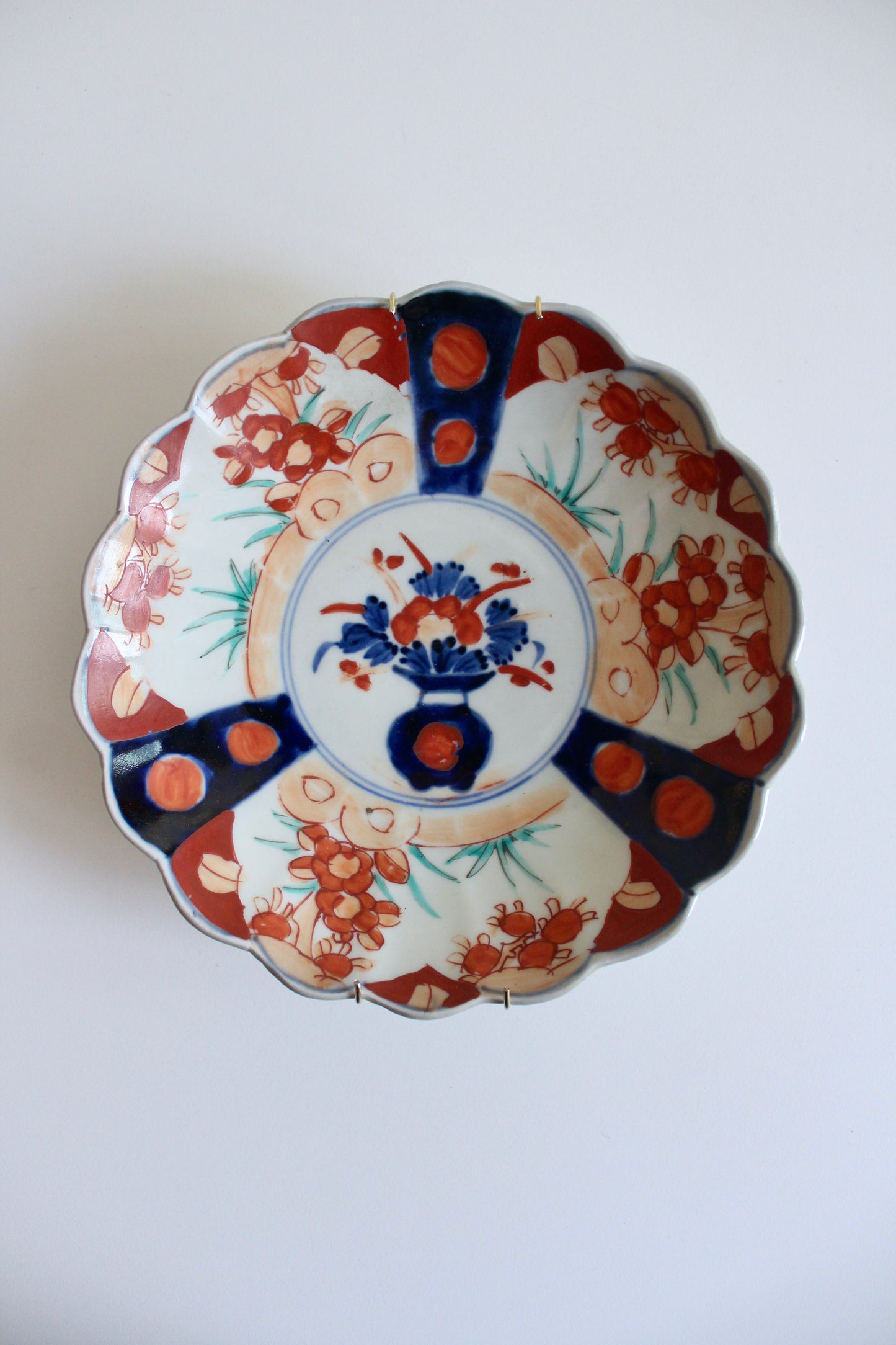 Vintage Handmade Imari Porcelain Plate