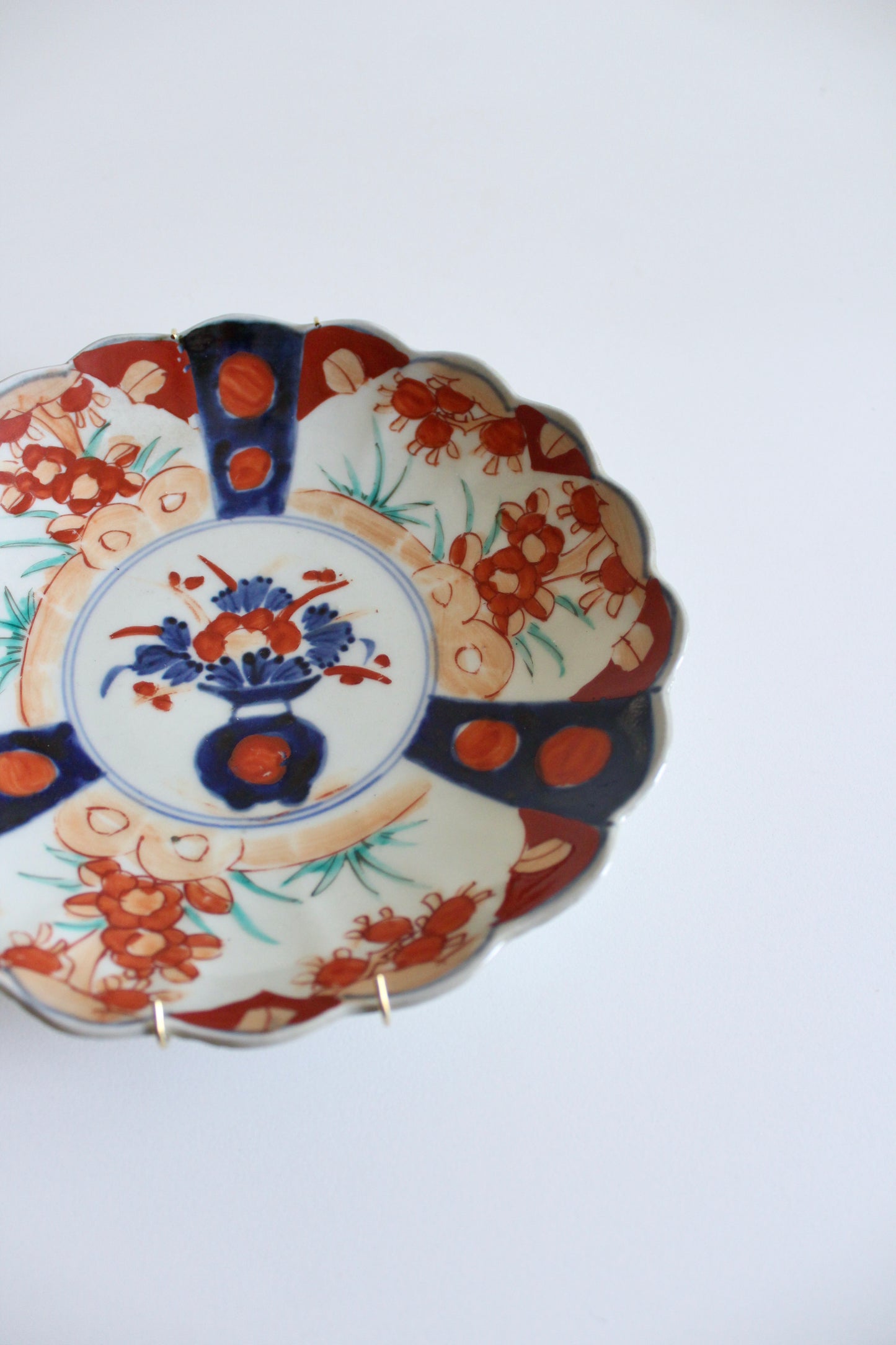 Vintage Handmade Imari Porcelain Plate