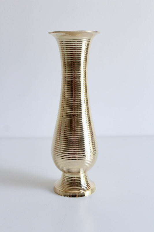 Mid Century Indian Brass Vase