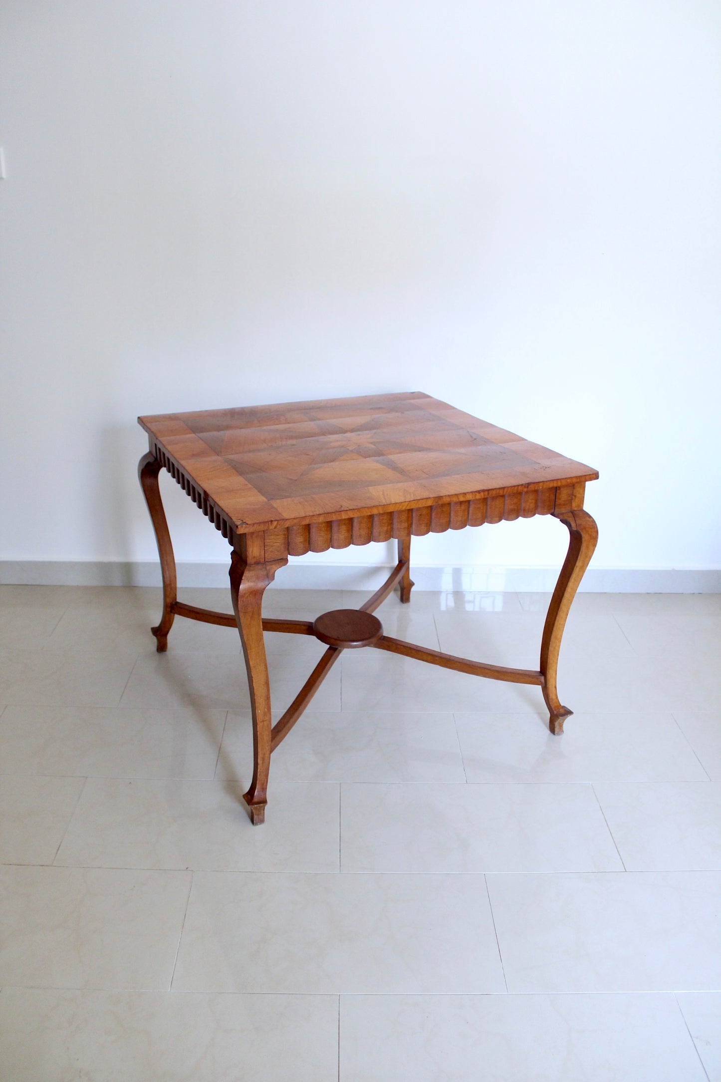 Vintage Starburst Parquetry Occasional Table