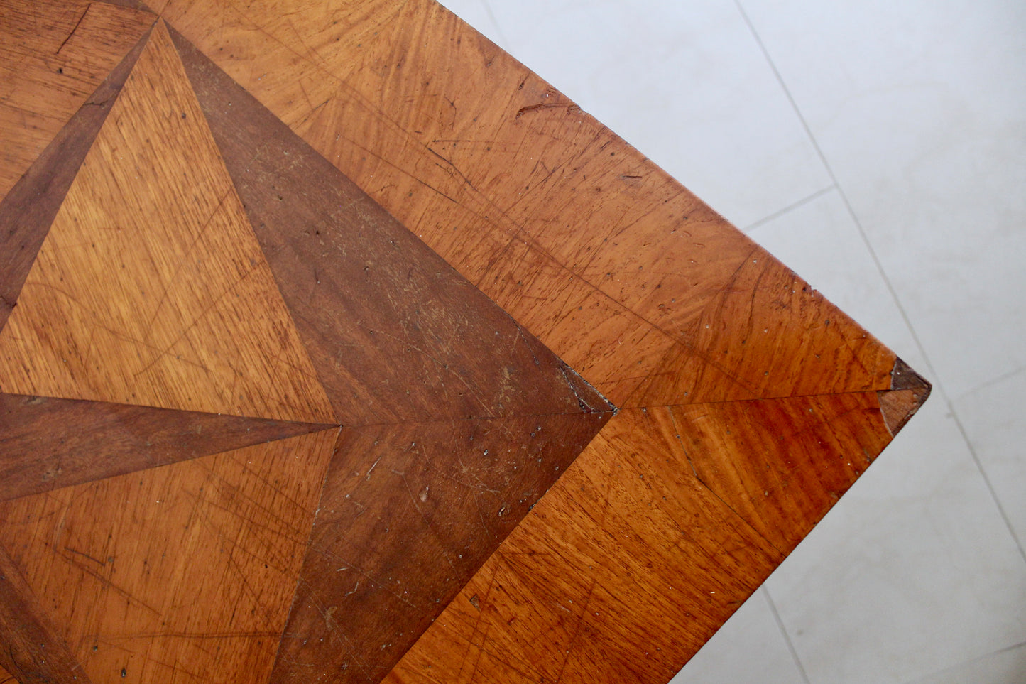 Vintage Starburst Parquetry Occasional Table