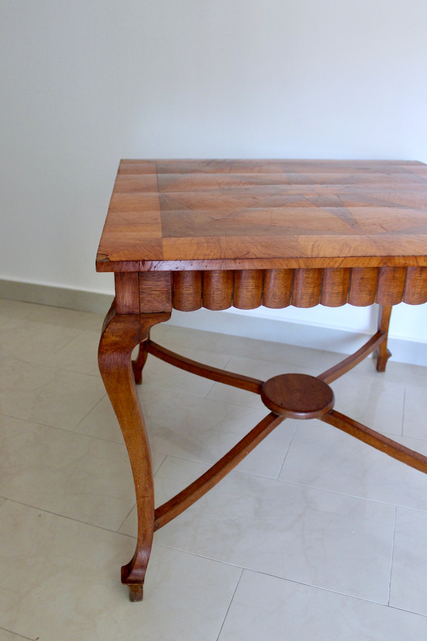 Vintage Starburst Parquetry Occasional Table