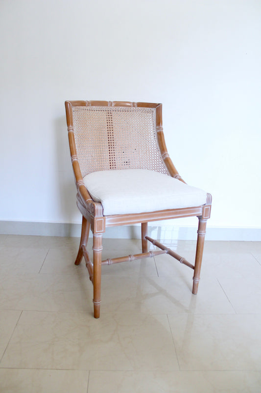 Louis XVI Faux Bamboo Cane Chair