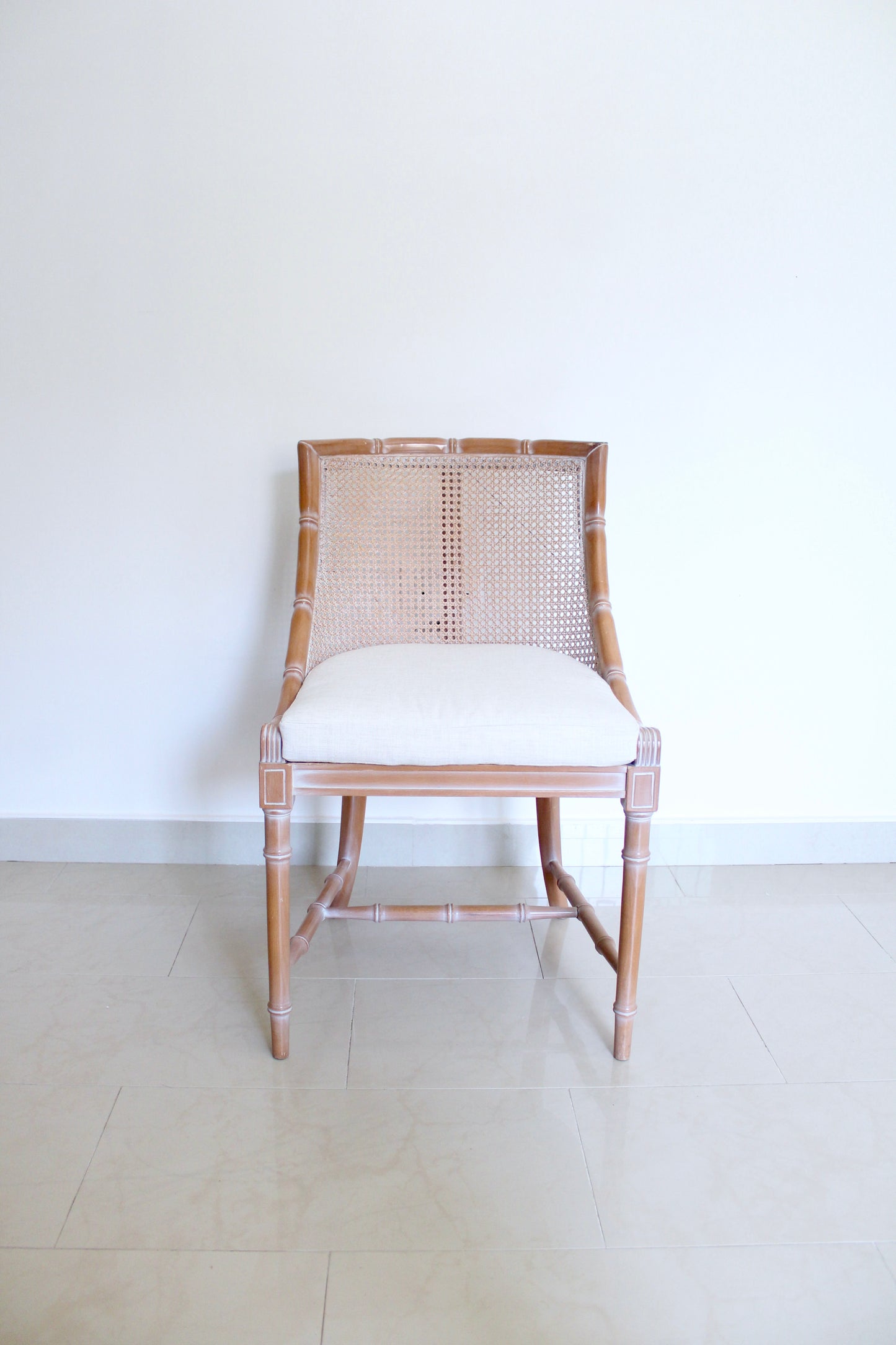 Louis XVI Faux Bamboo Cane Chair