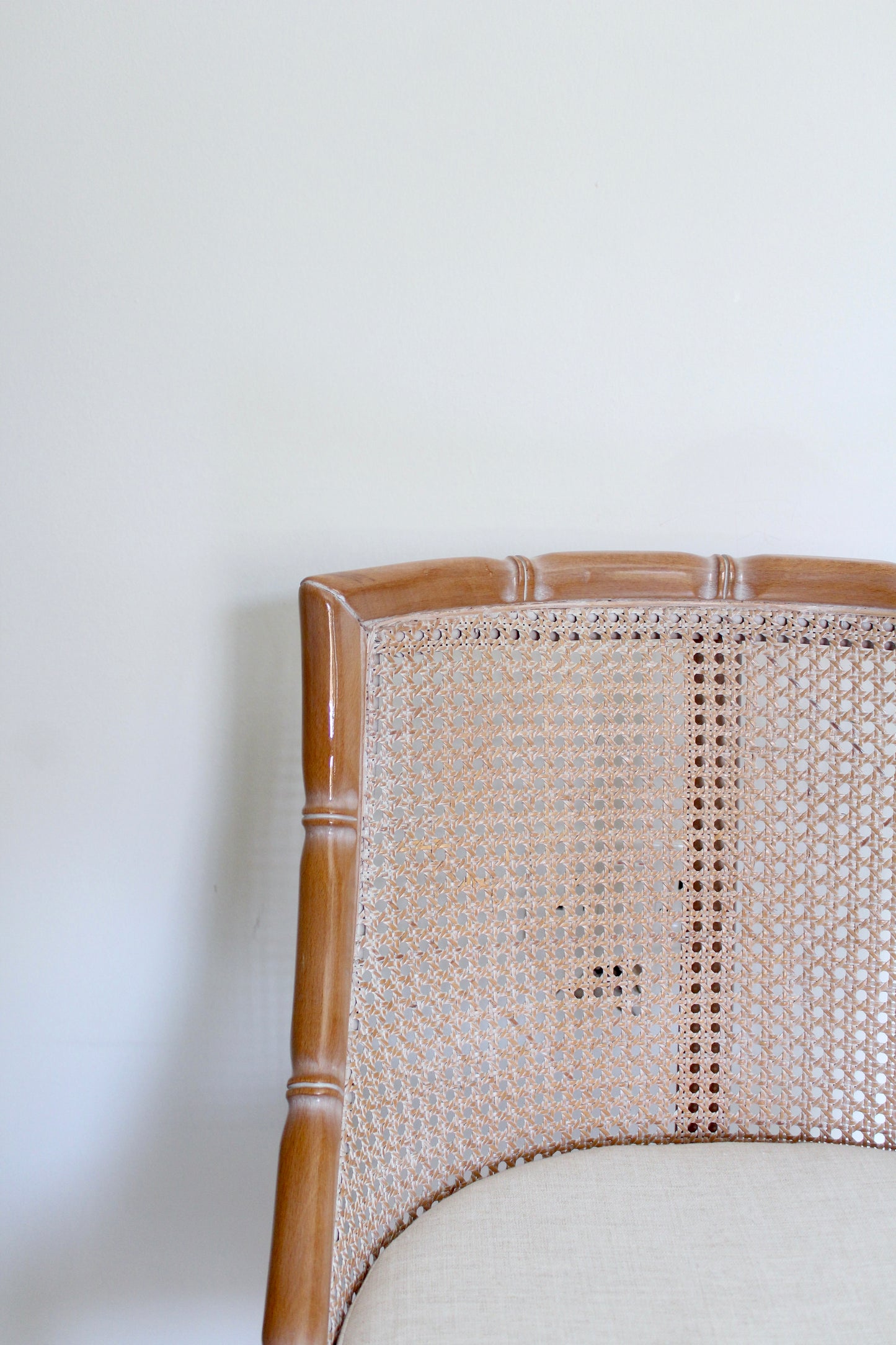 Louis XVI Faux Bamboo Cane Chair