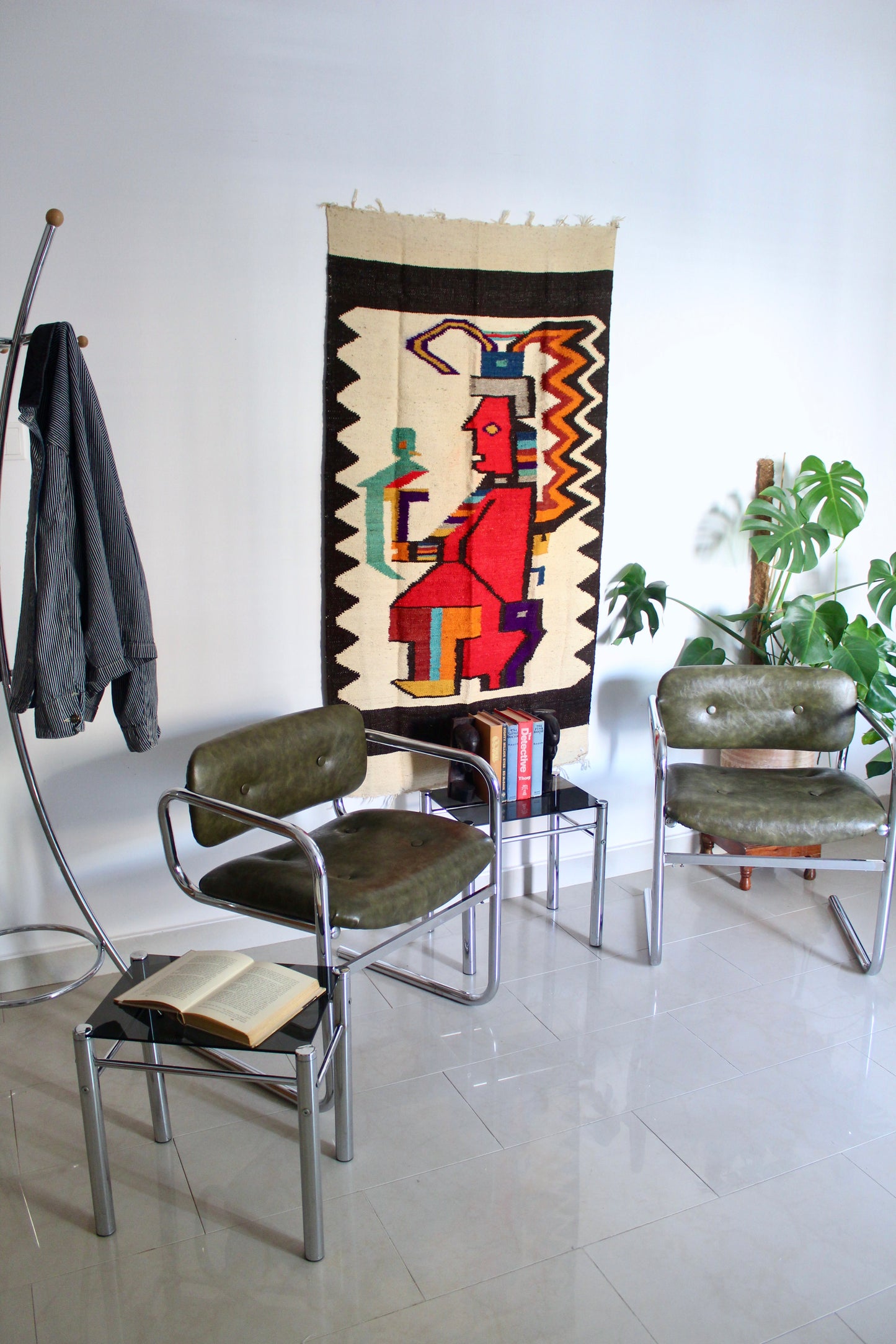 1970s English Lounge Chairs - Olive