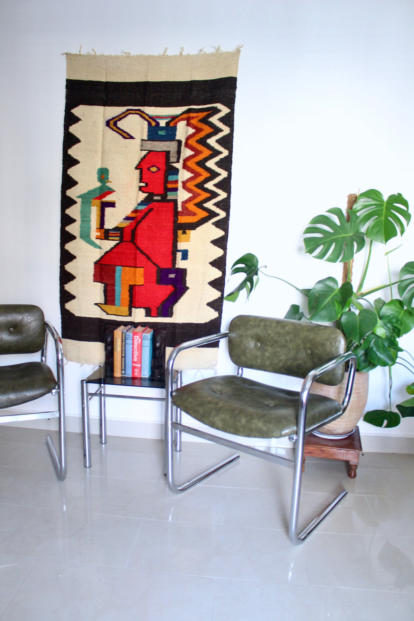 1970s English Lounge Chairs - Olive