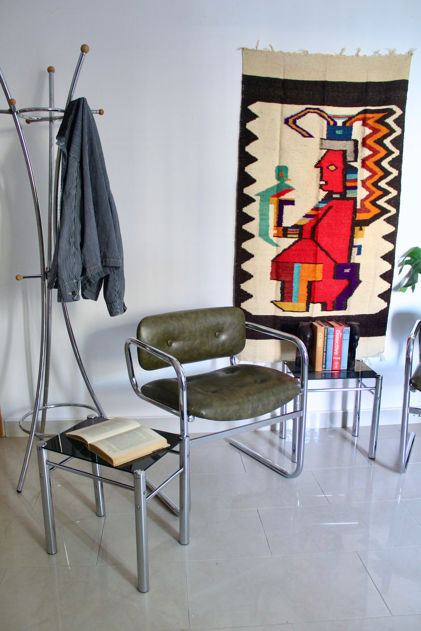 1970s English Lounge Chairs - Olive