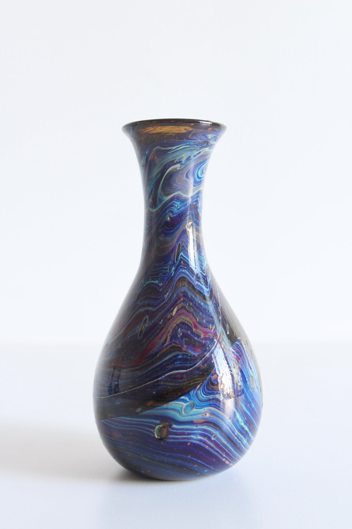 Mid Century Murano Style Handblown Bud Vases