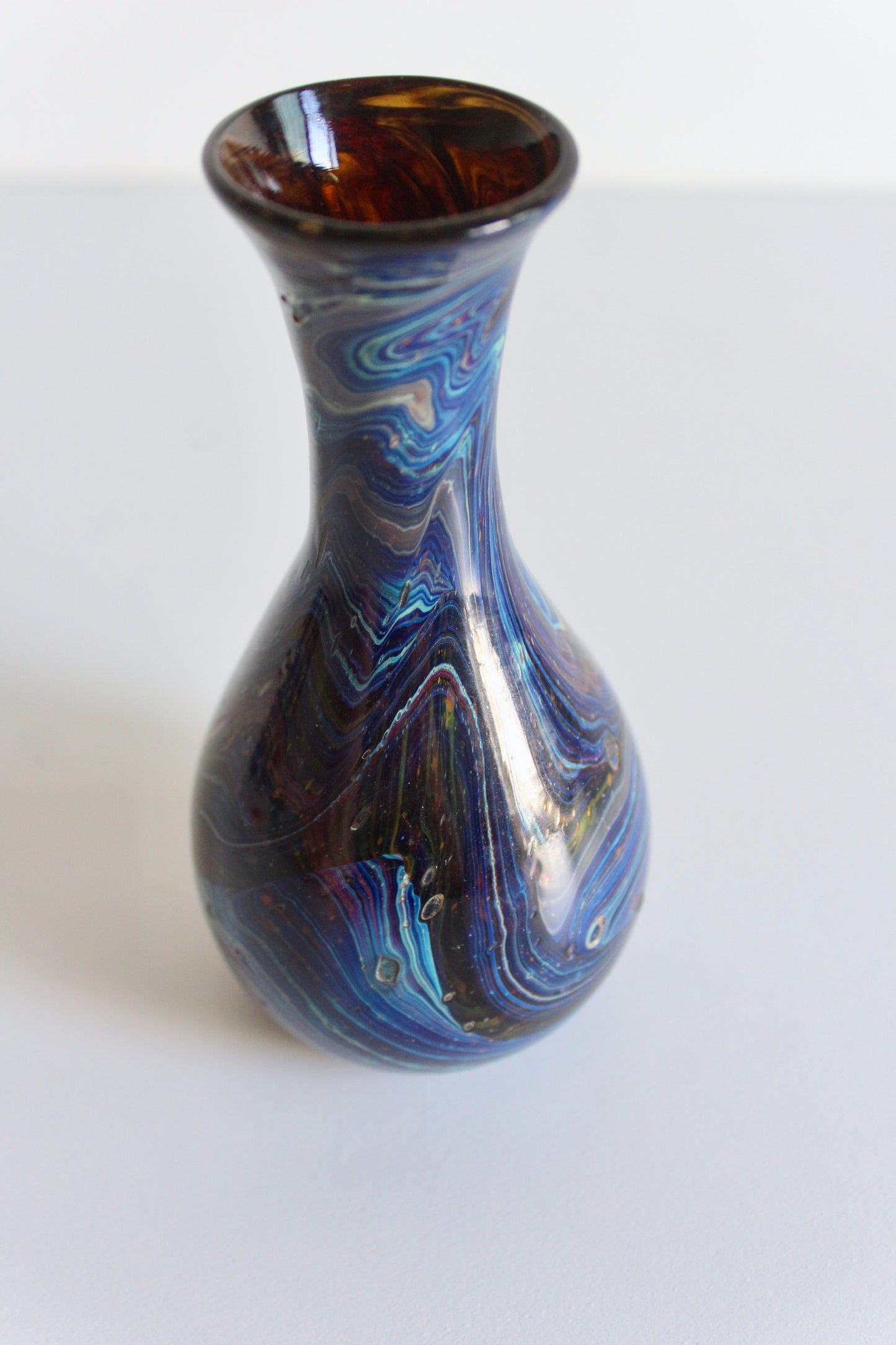 Mid Century Murano Style Handblown Bud Vases