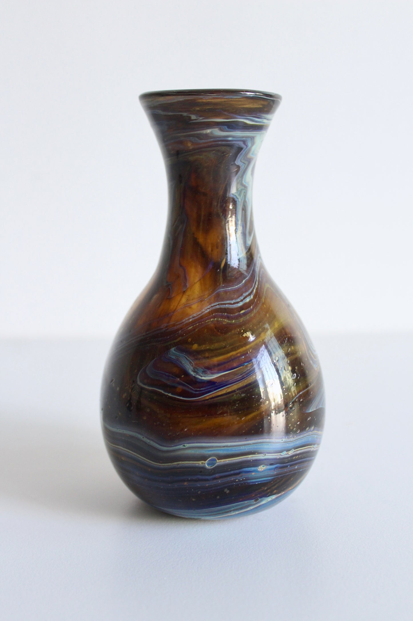 Mid Century Murano Style Handblown Bud Vases