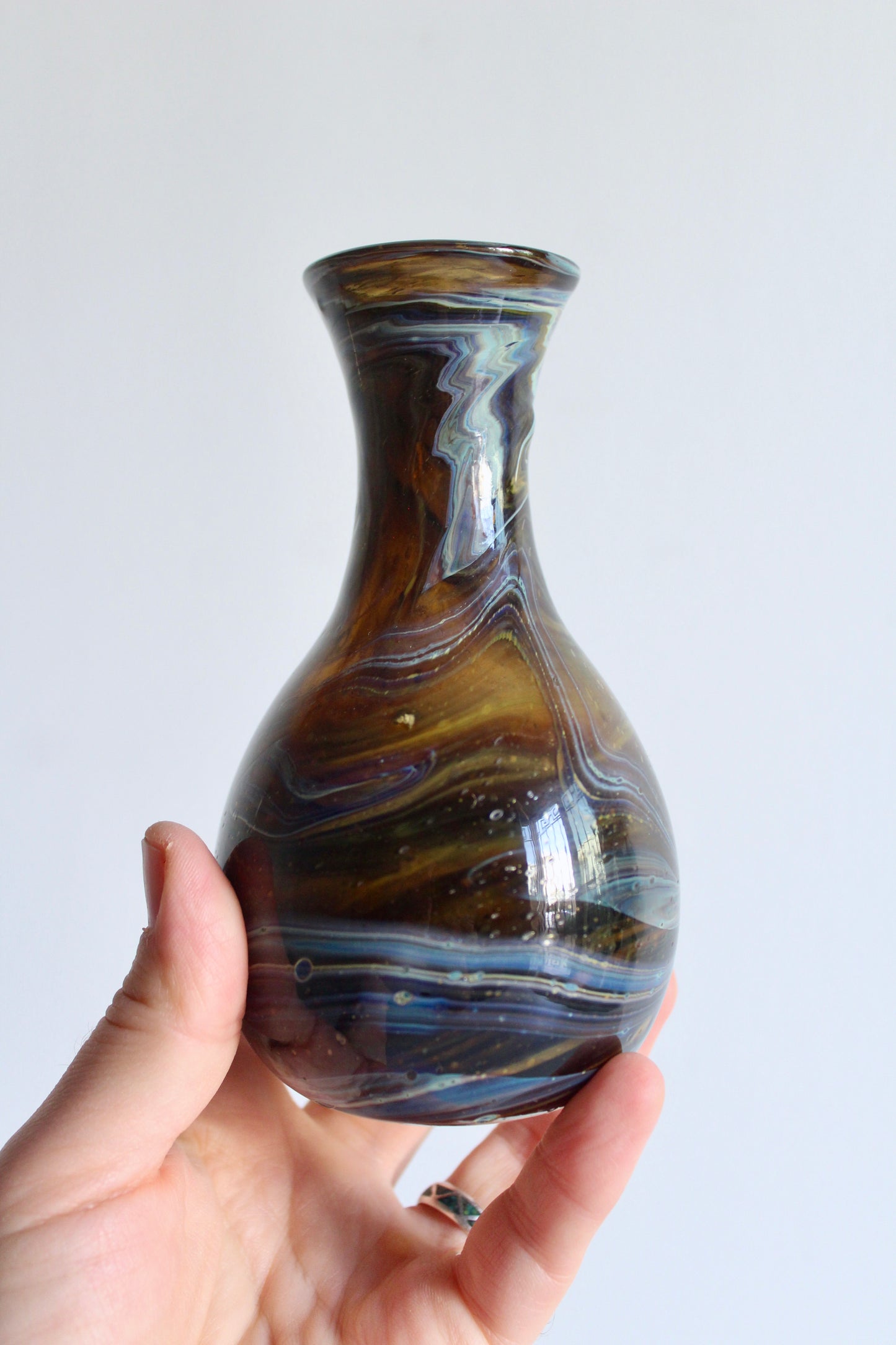 Mid Century Murano Style Handblown Bud Vases
