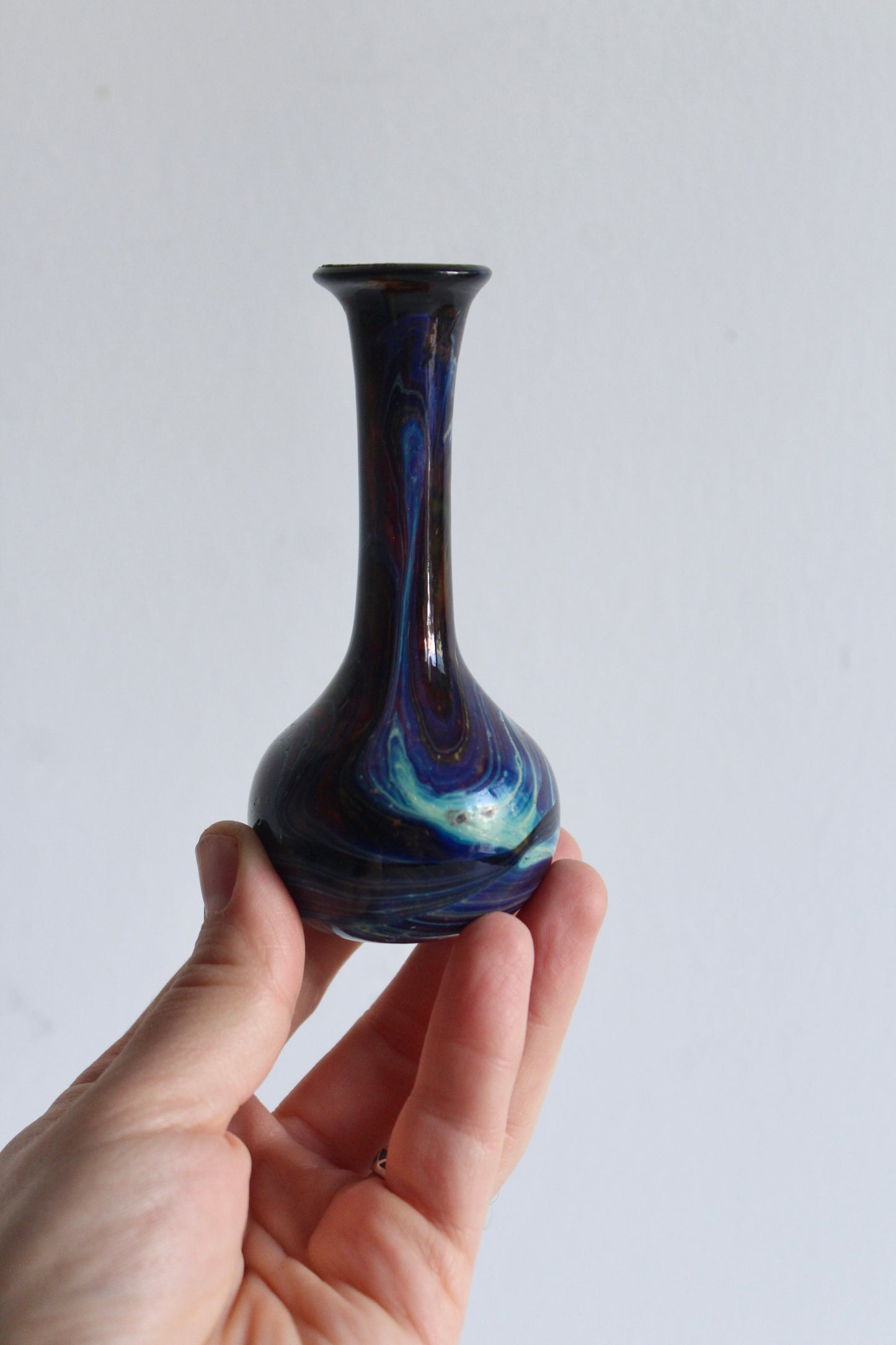 Mid Century Murano Style Handblown Bud Vases