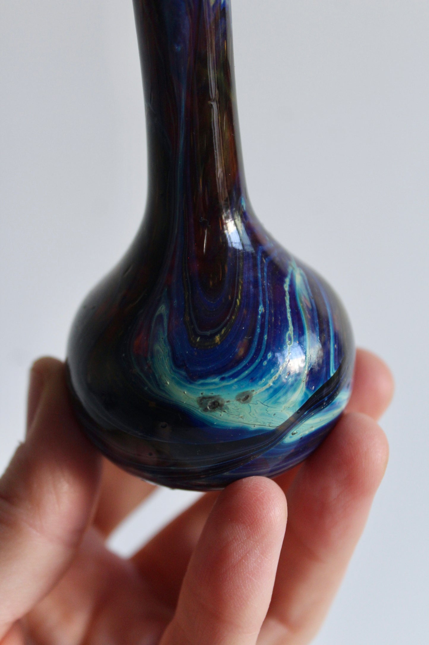 Mid Century Murano Style Handblown Bud Vases