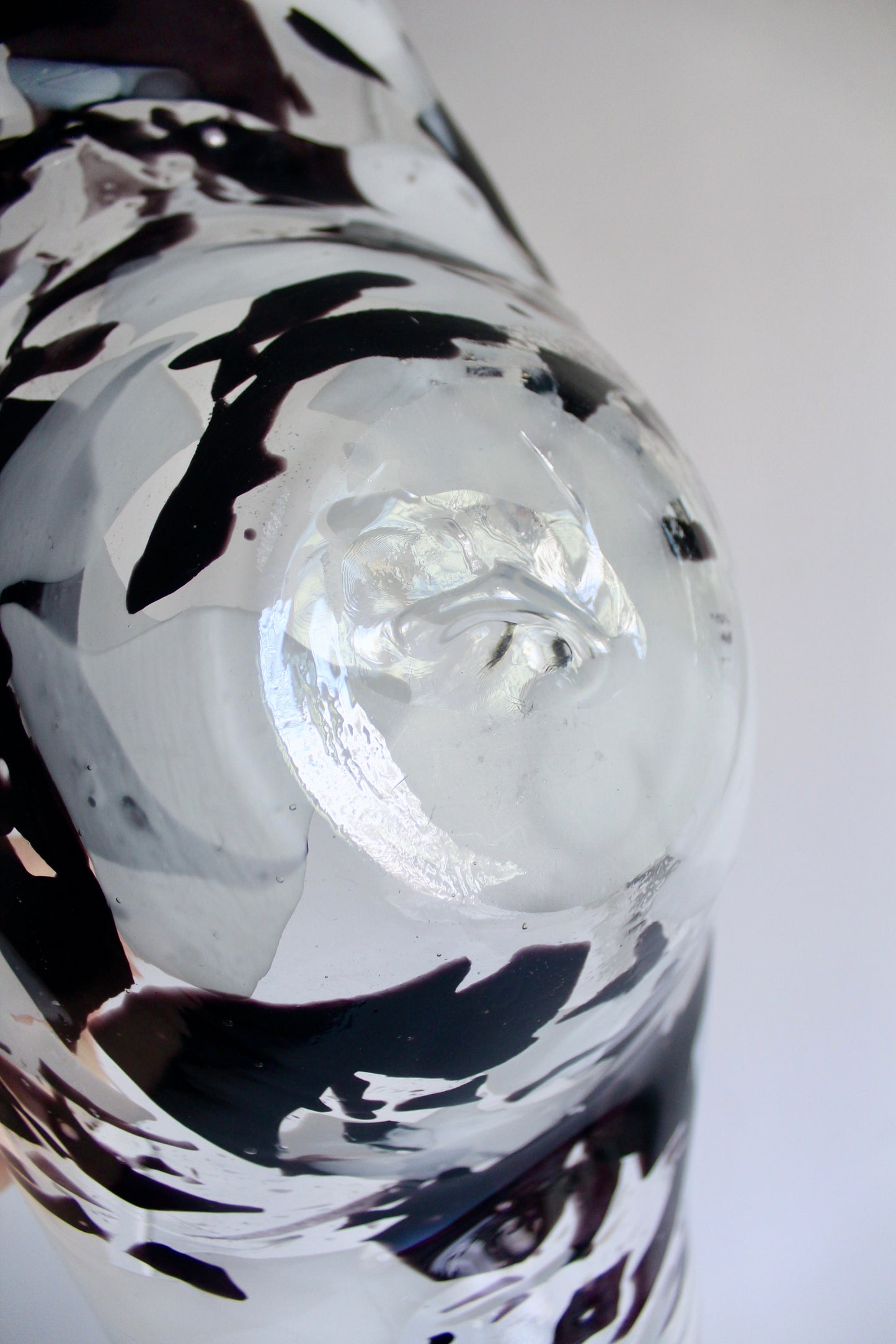 Large Freeform Studio Art Glass Centerpiece Bowl
